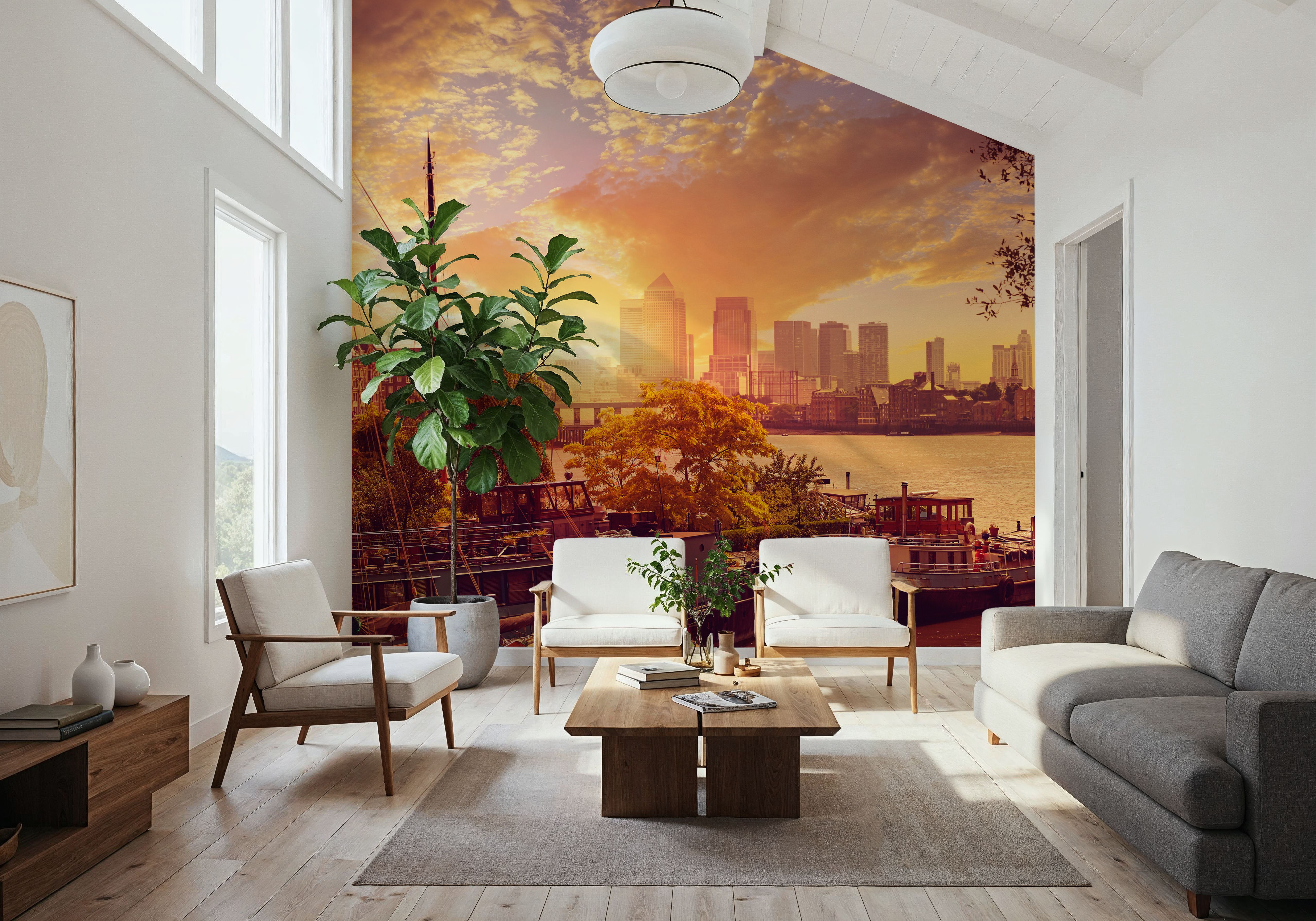 Golden Boat Metropolis Dusk