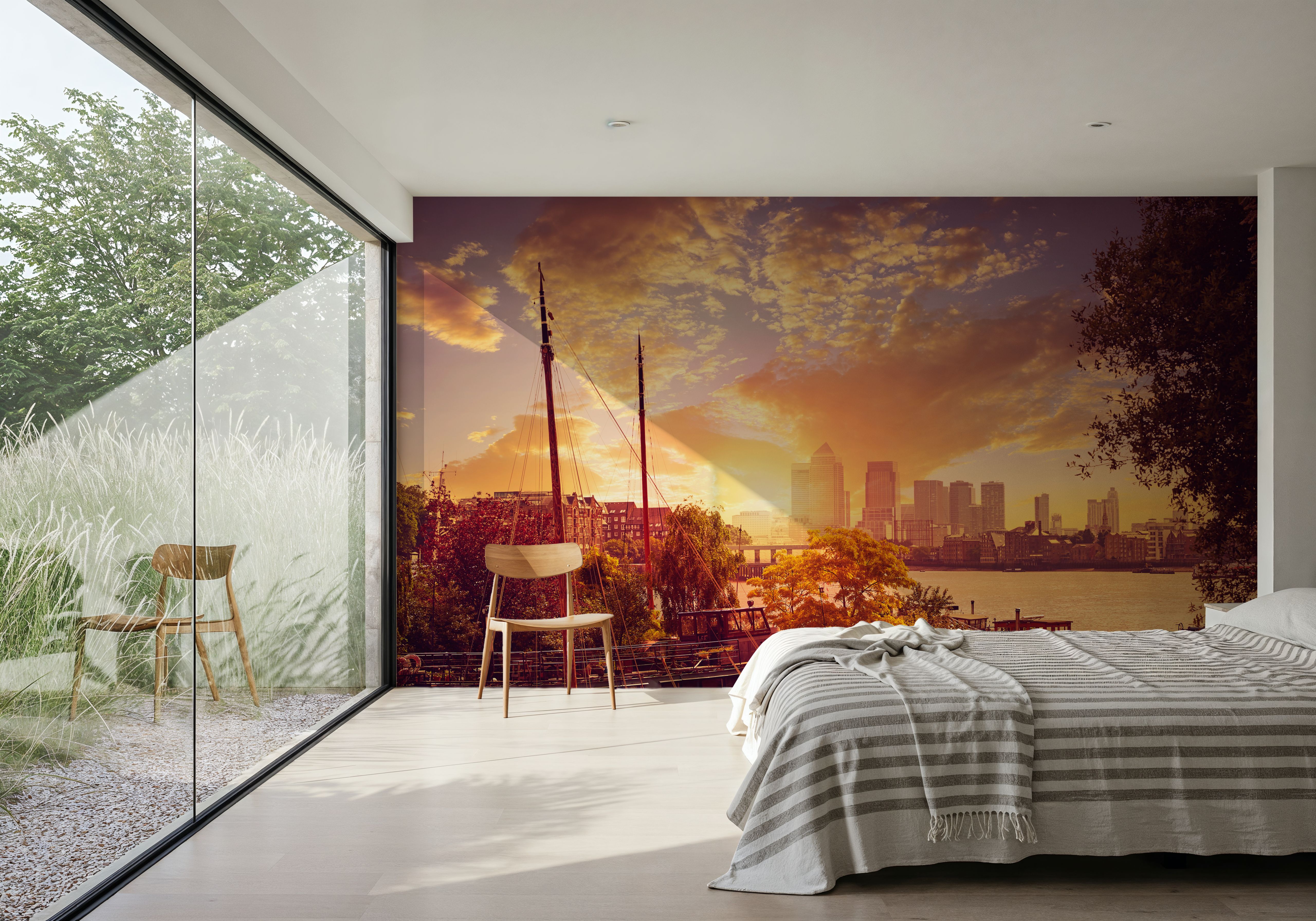 Golden Boat Metropolis Dusk