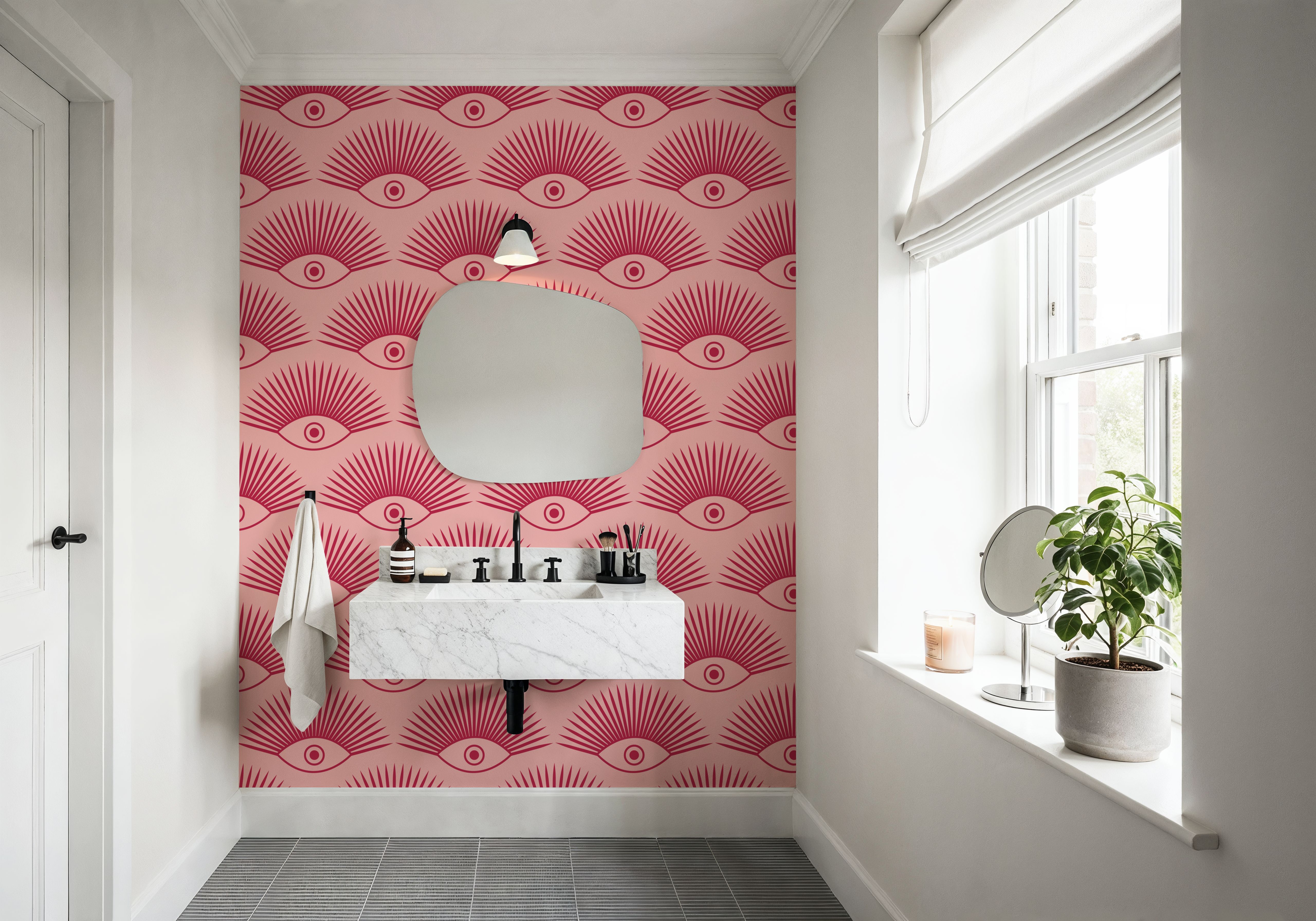 Art Deco Eye, Pink