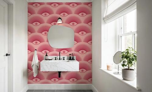 Art Deco Eye, Pink