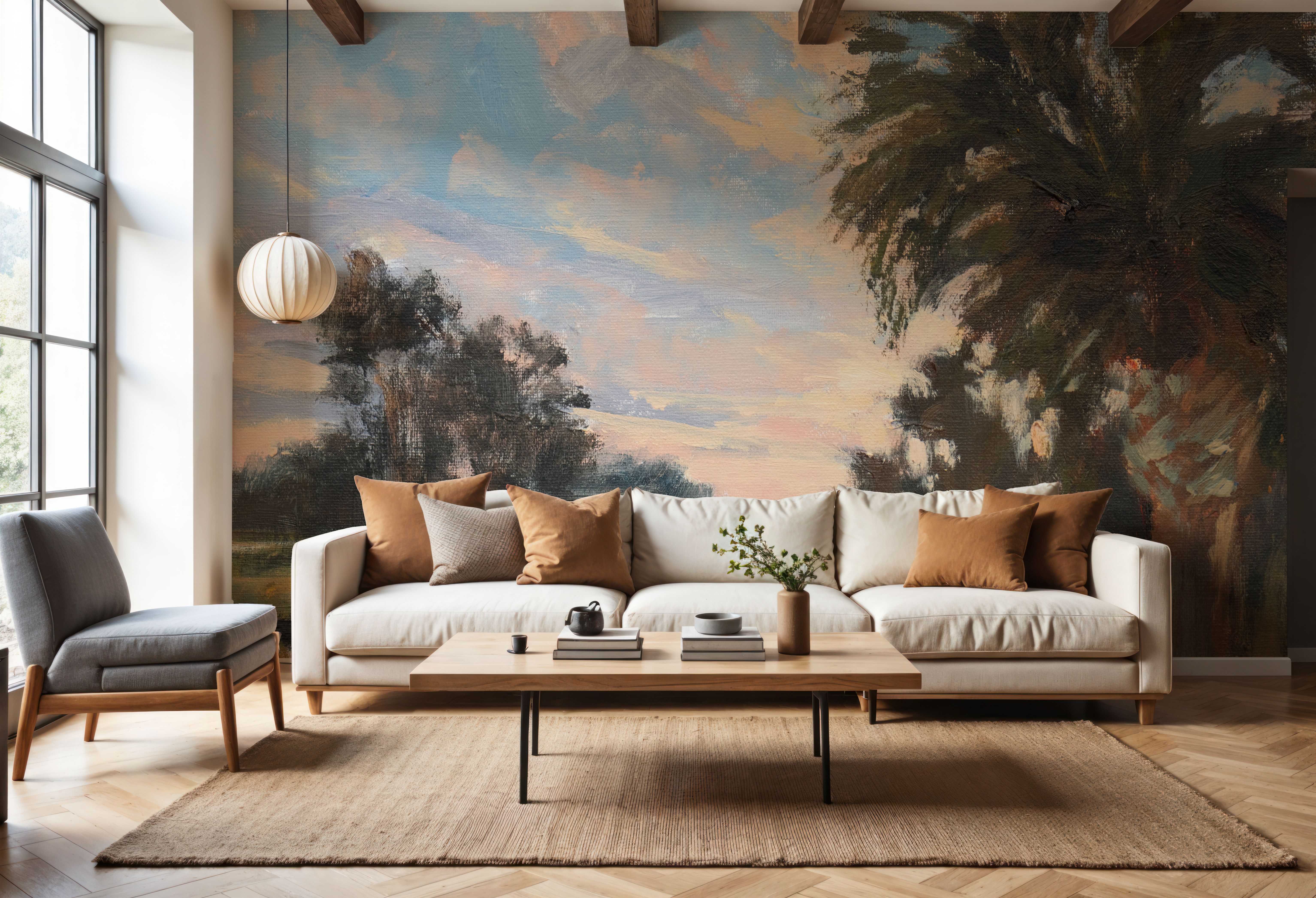 Palmetto Sunset, Wallpaper