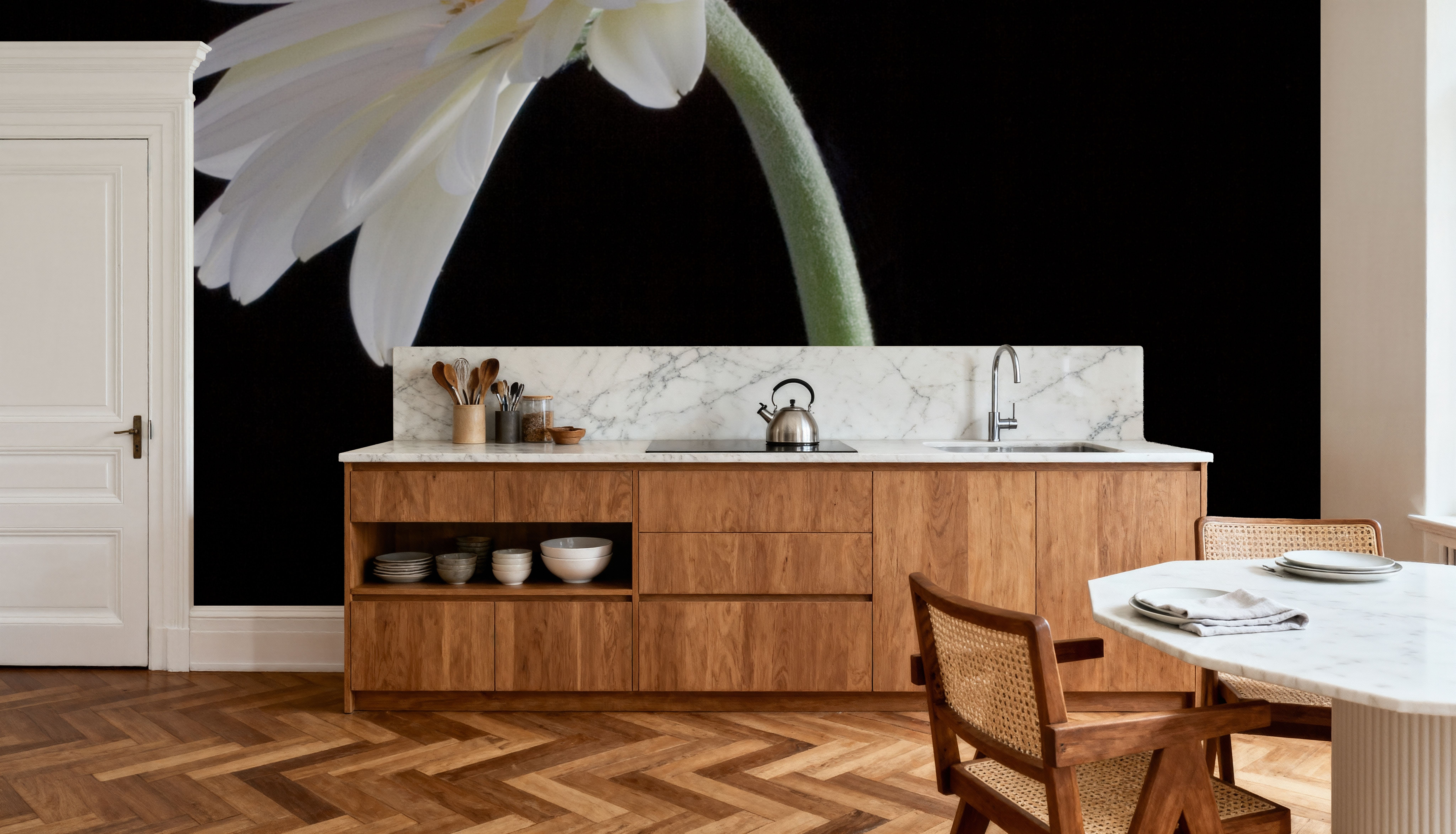 White Gerber Light, Wallpaper