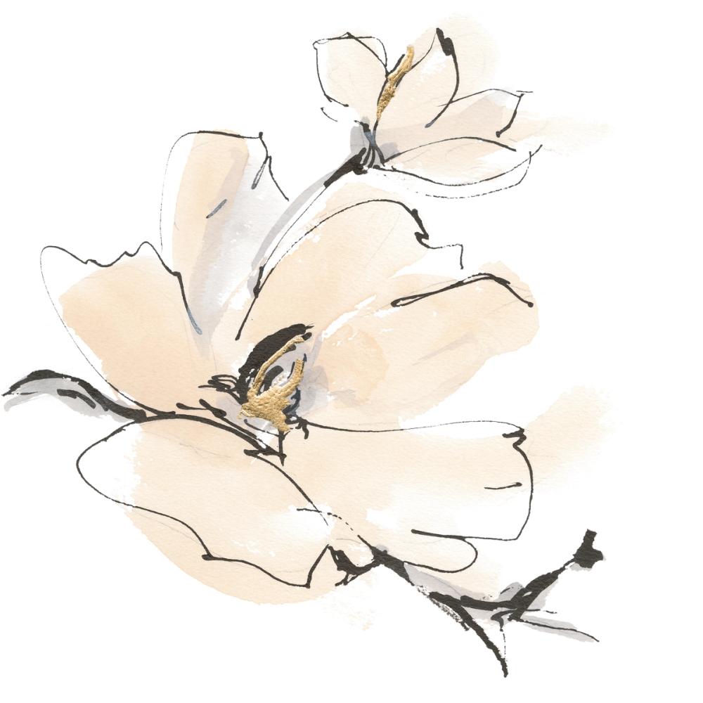 Greige Magnolias I