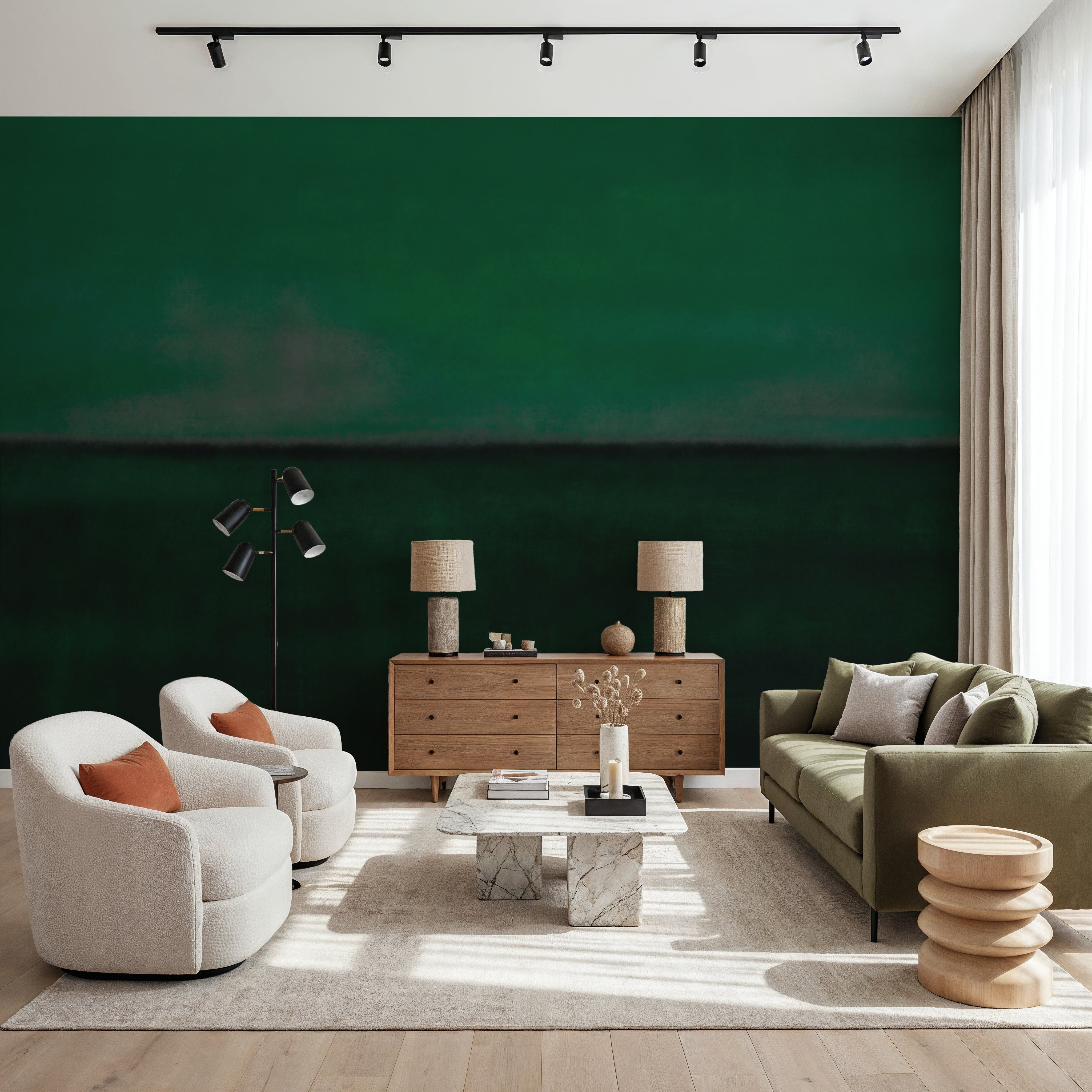 Green Horizon, Watercolor