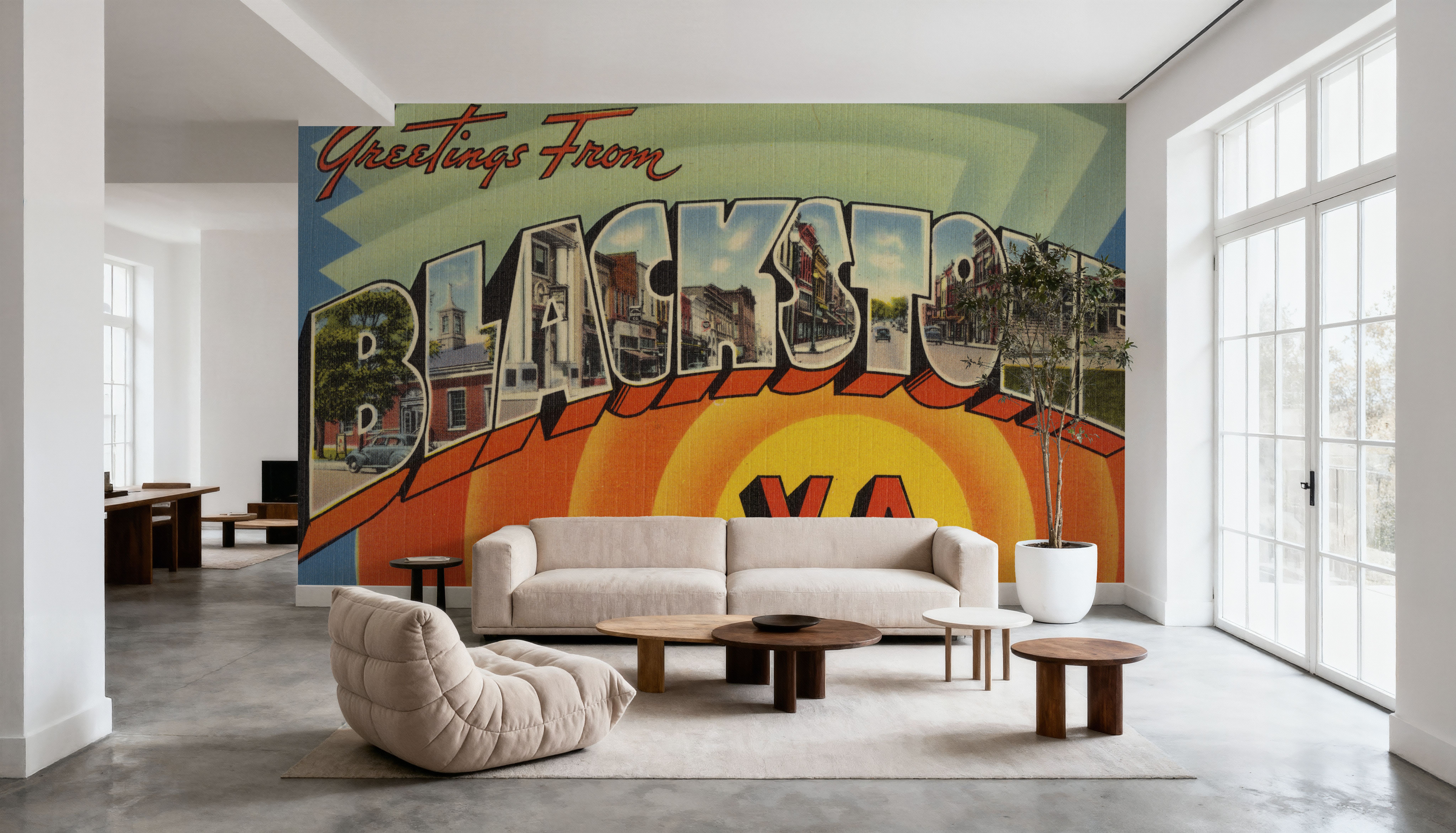 Greetings from Blackstone - Screenprint Postcard