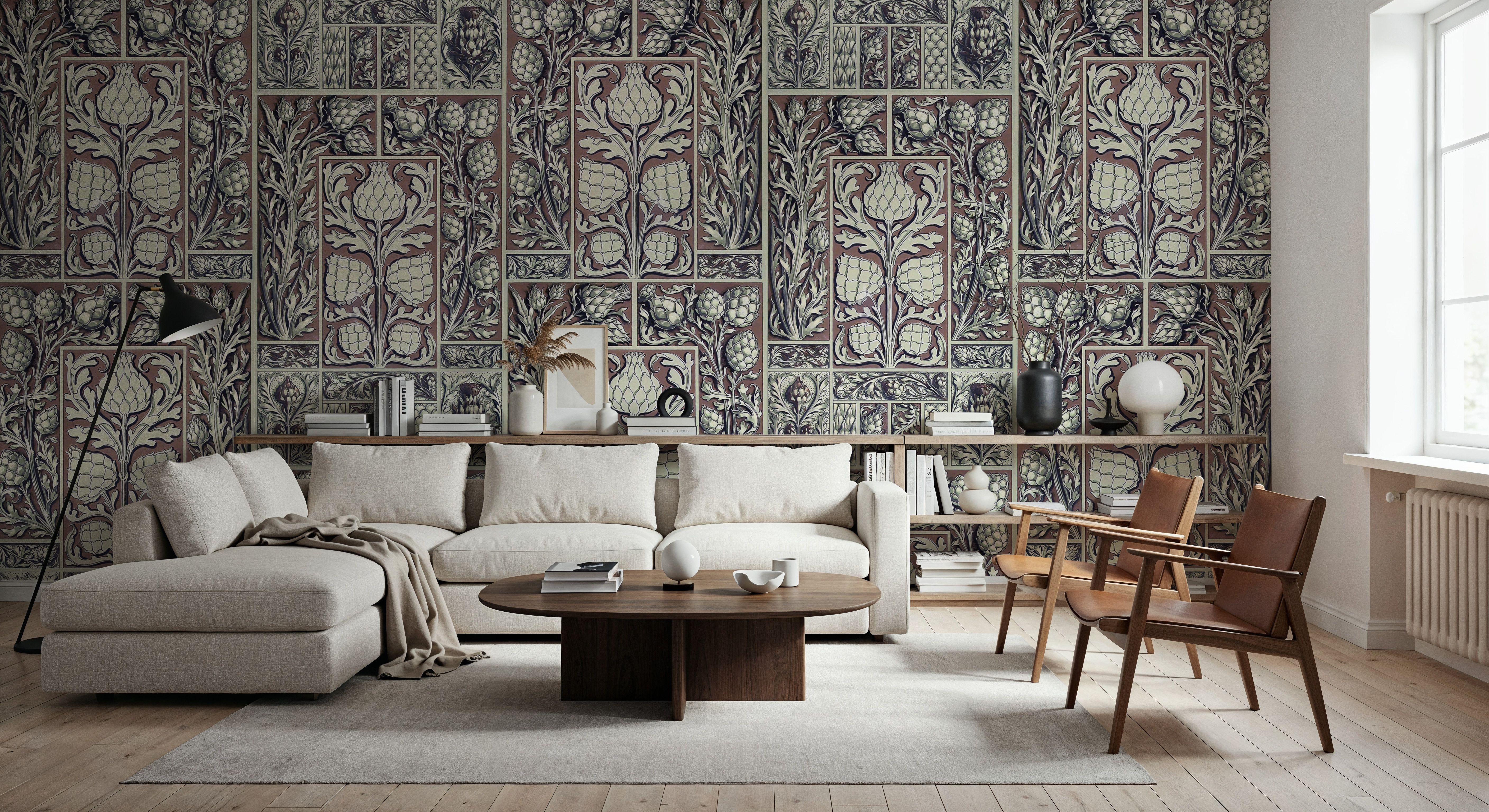 Small Thistle Walls Brown