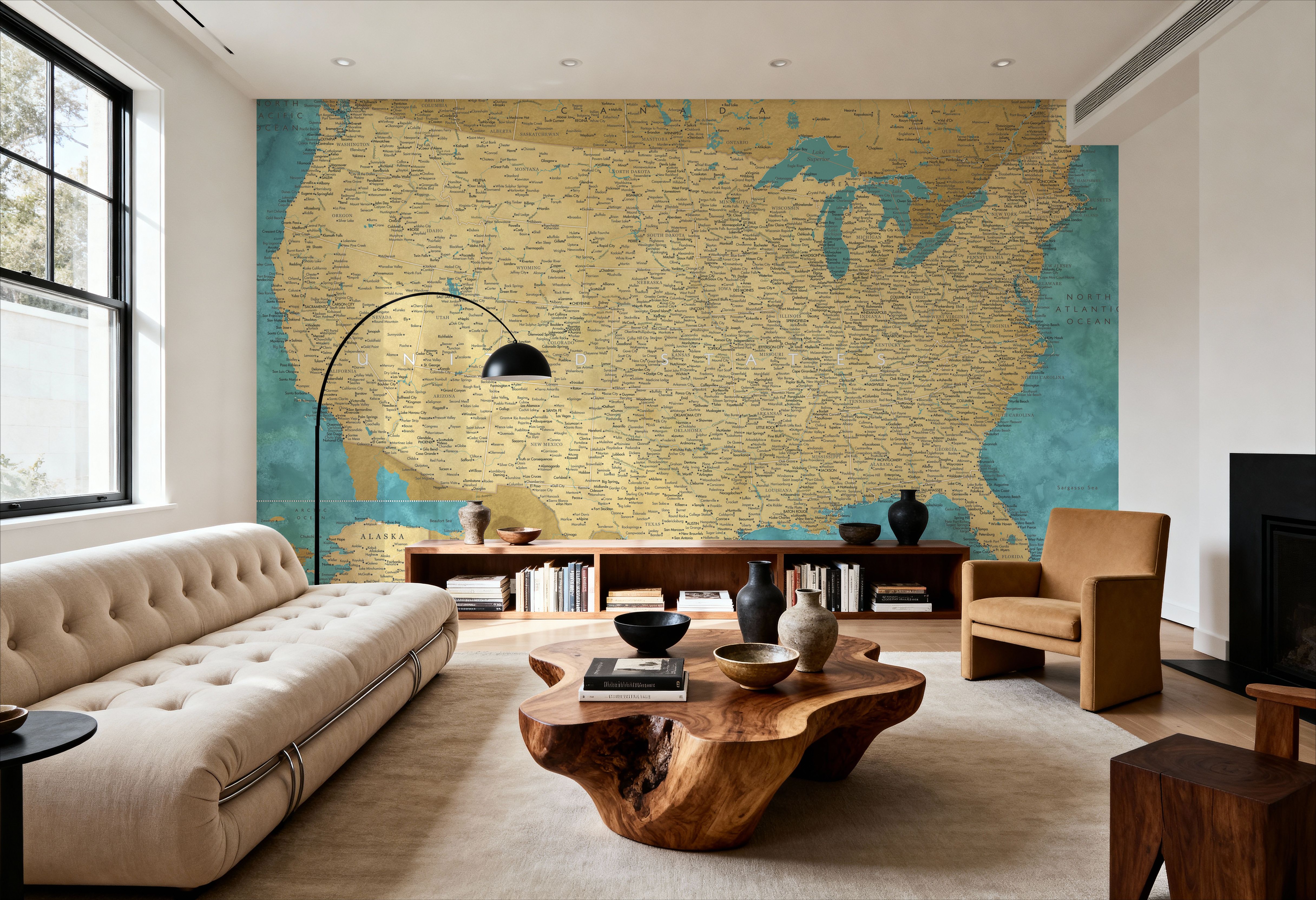 US Map Detailed - Lexy
