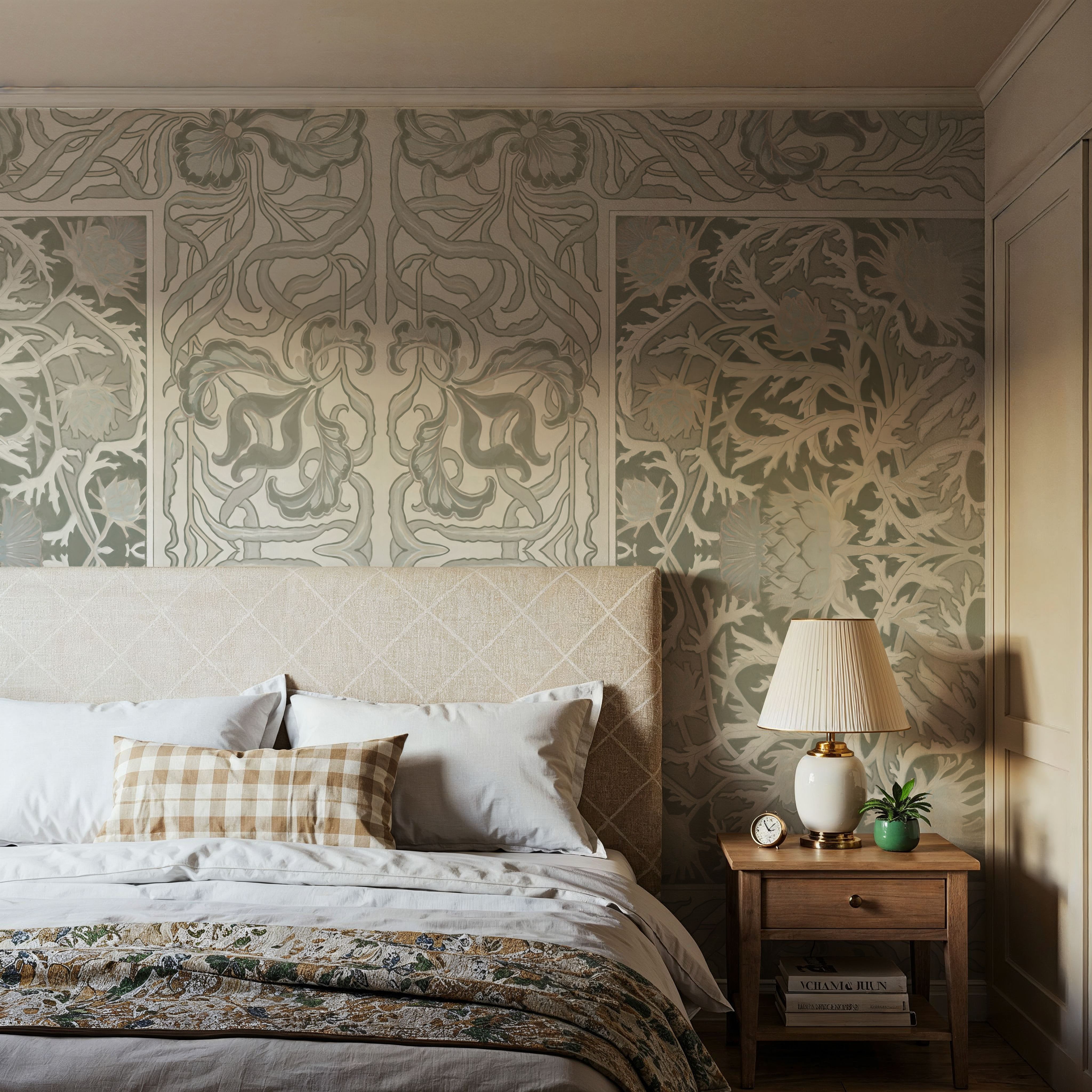 Iris & Thistle Ornament, Sage