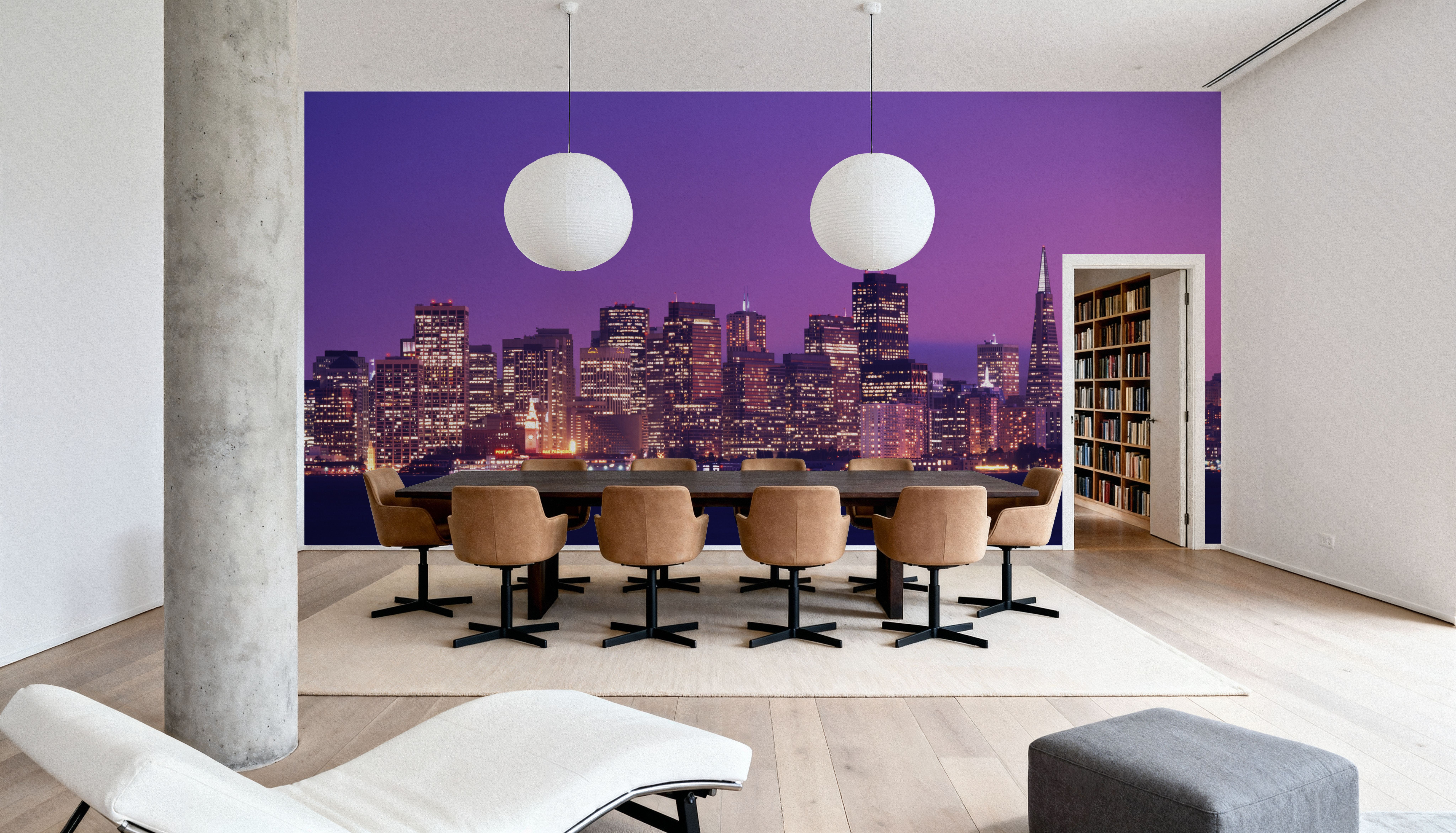 Pink Gradient Twilight Metropolis