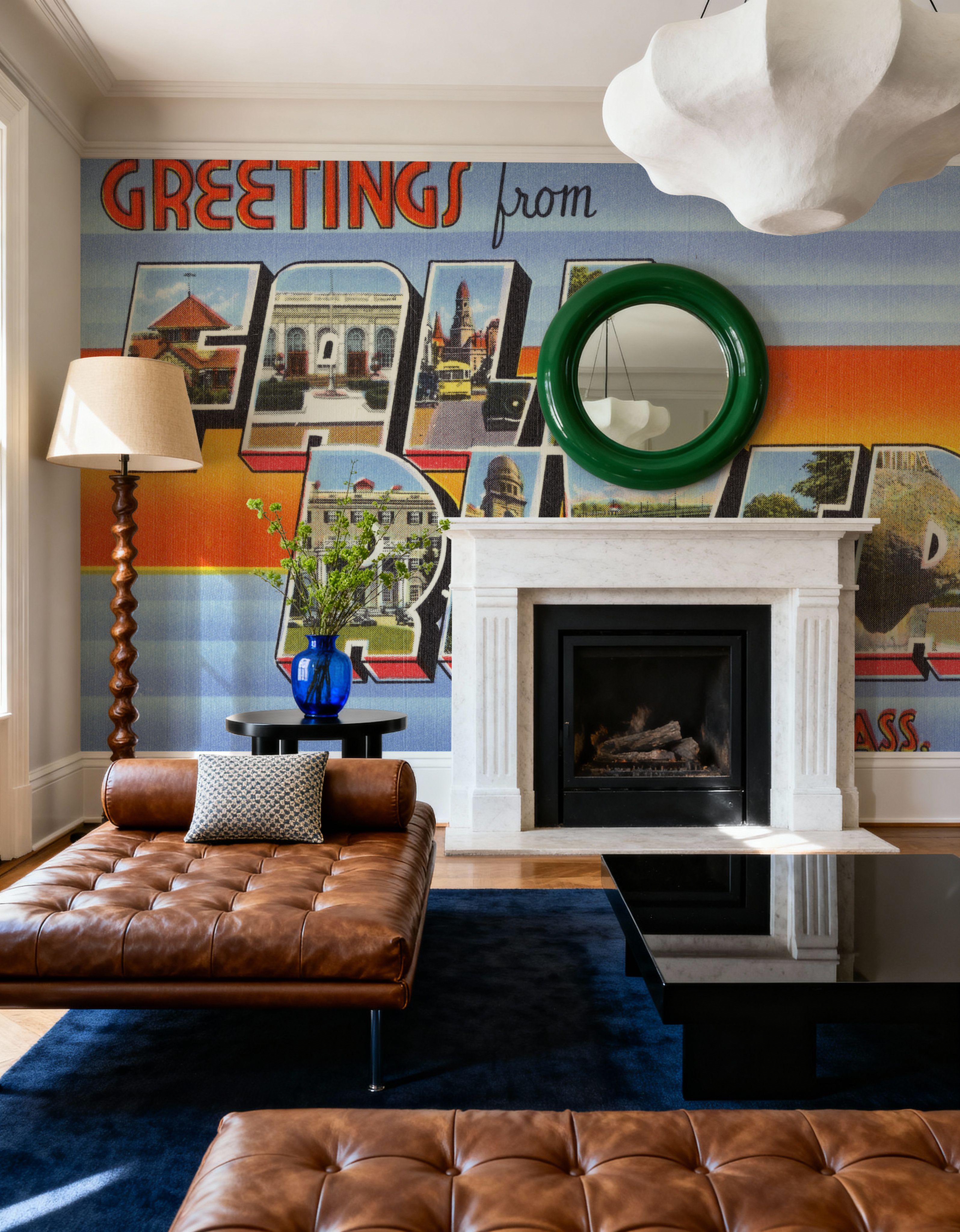 Greetings from Fall River - Screenprint Postcard