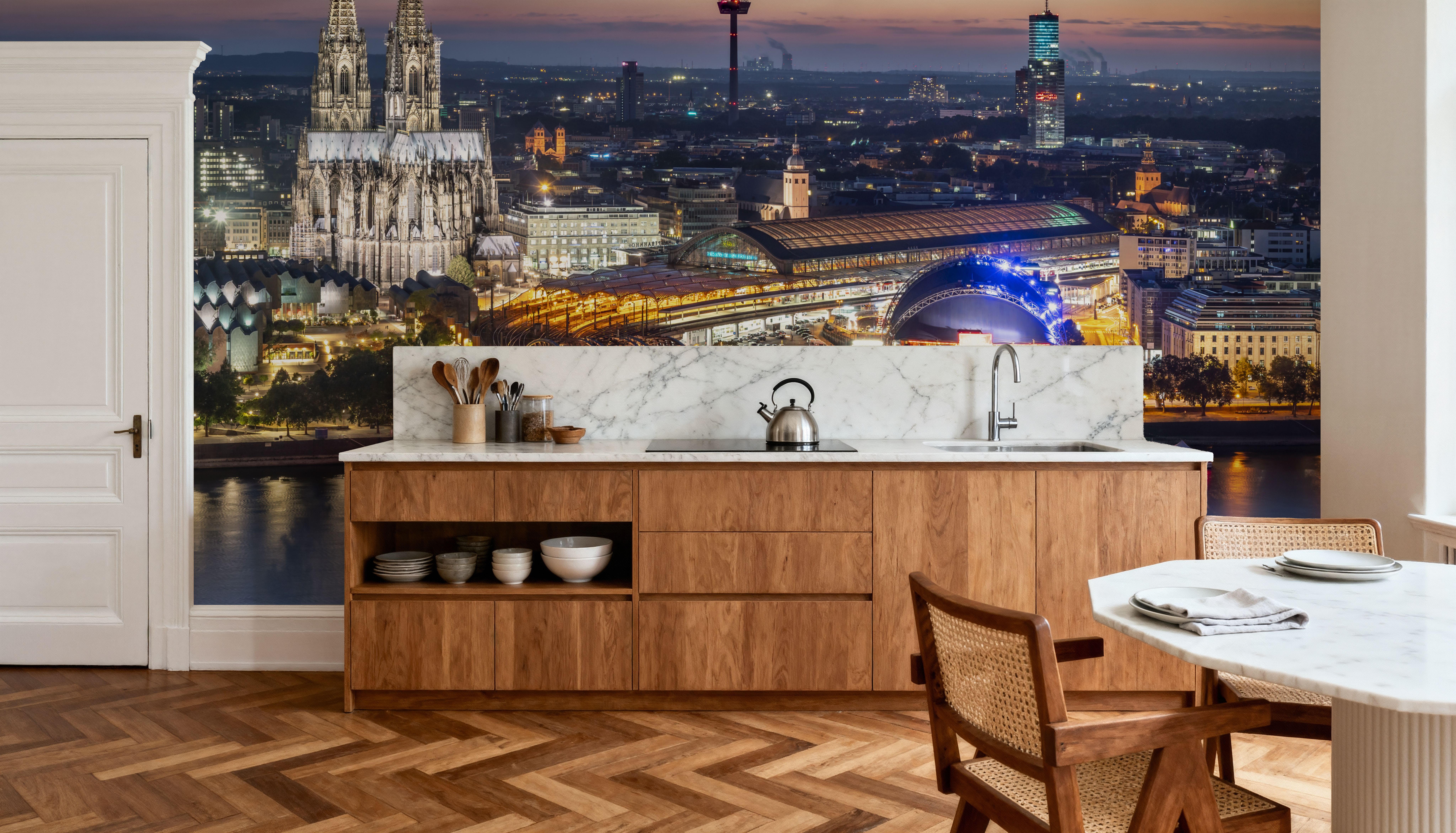 Cologne Cathedral Dusk, Wallpaper