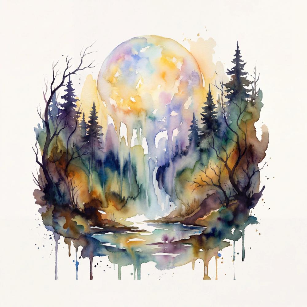 Forest Grove - Watercolor Landscape Series