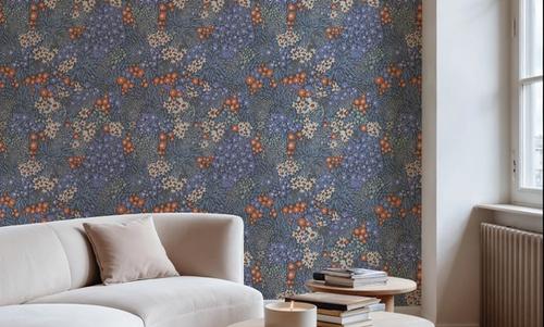 Floral Sparklers, Periwinkle