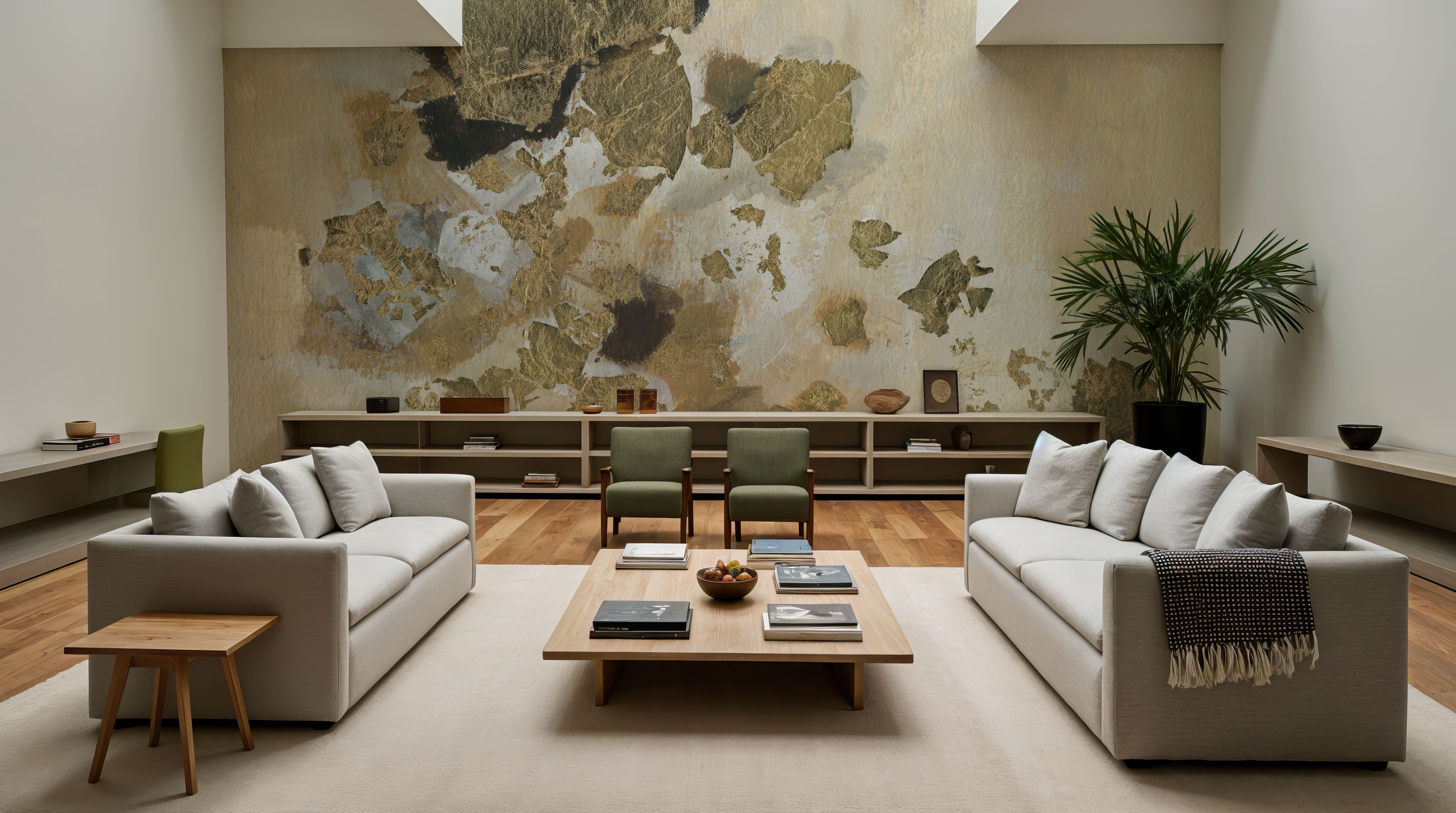 Bright Leaf Abstract, Wallpaper