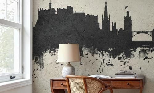 Edinburgh Scotland Skyline Concrete