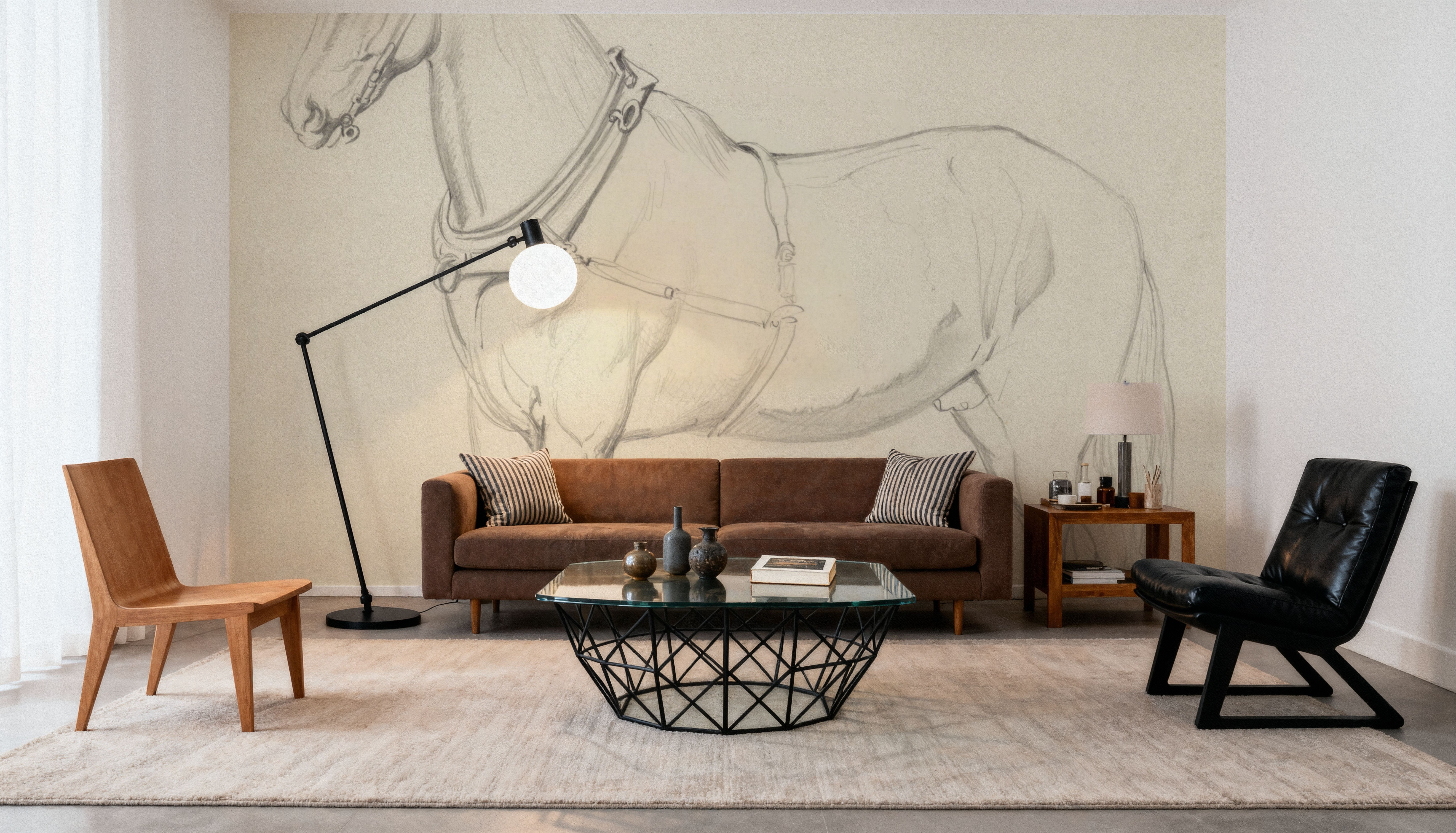 Horse Standing to the Left