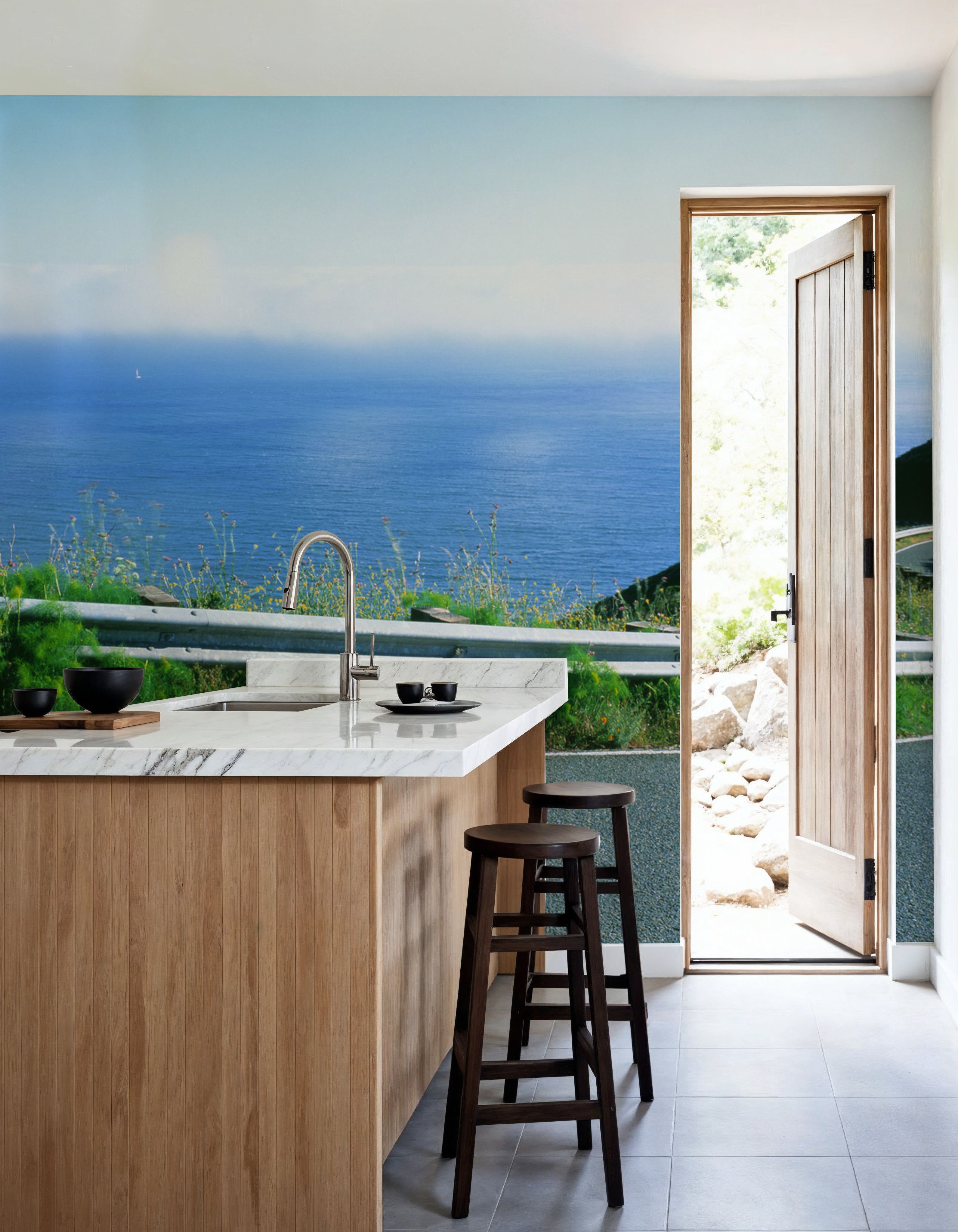 Coastal Highway Journey Blue