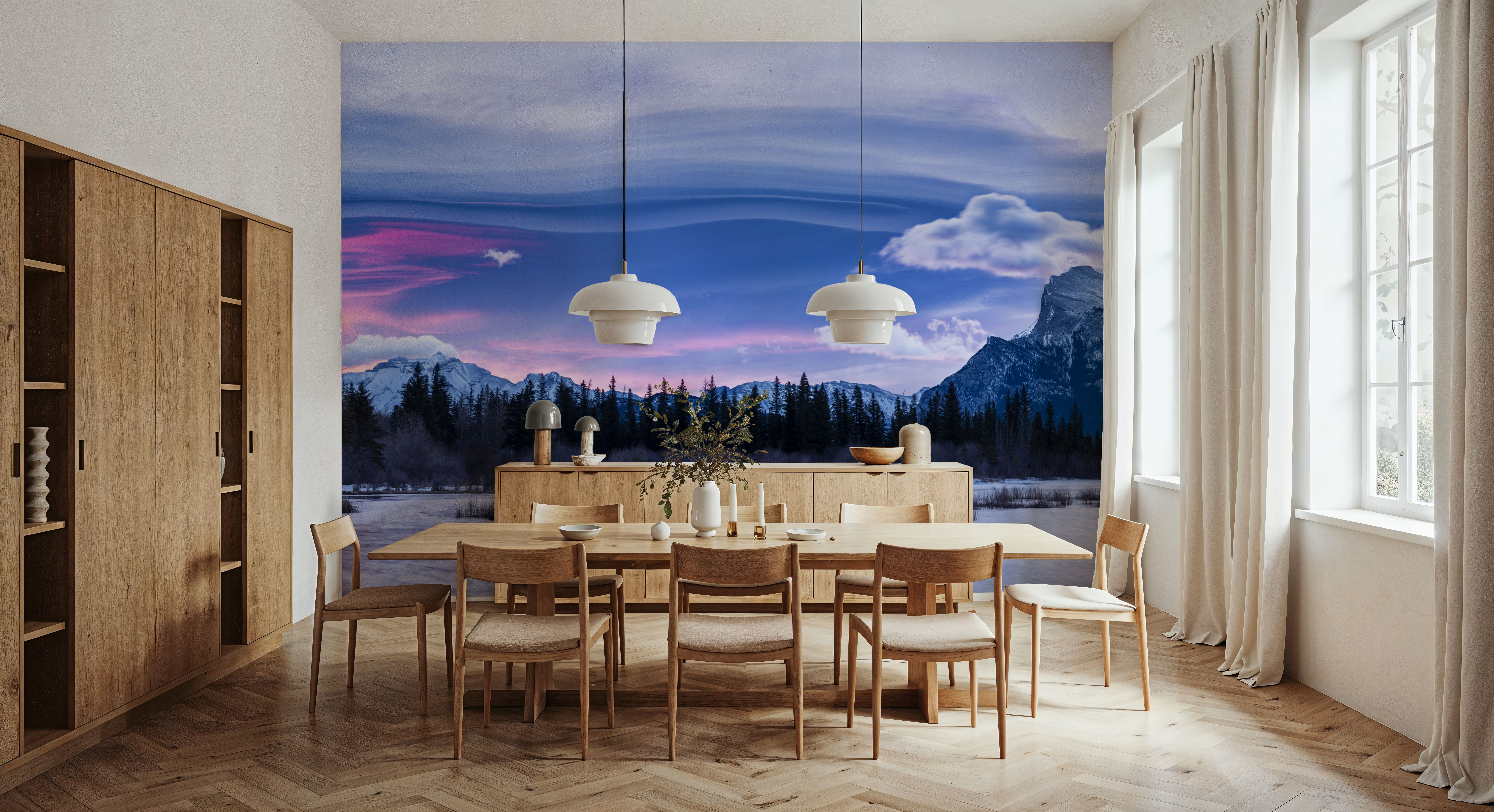 Mount Rundle Pink Sky