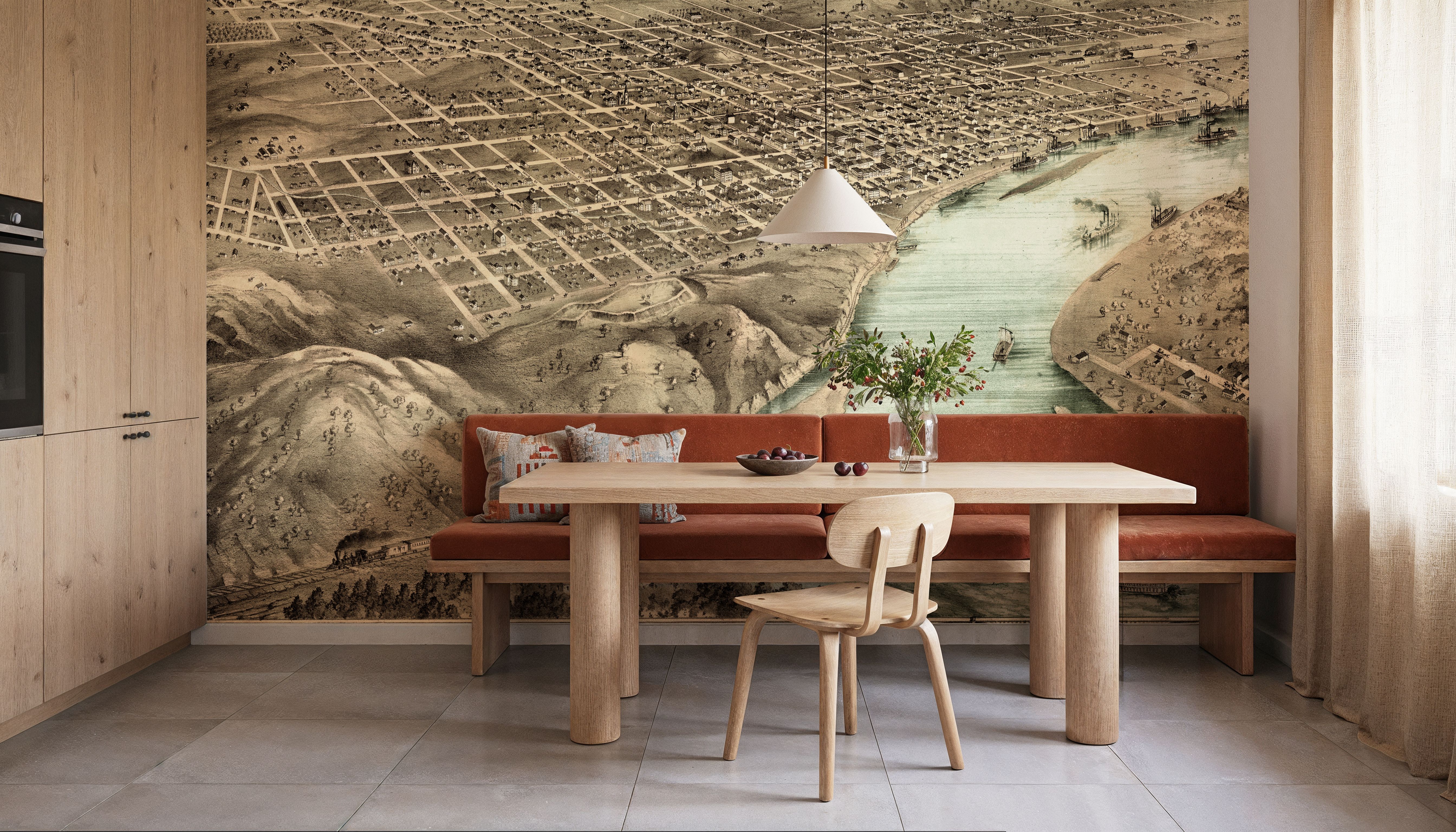 Old View of Saint Joseph, Missouri, Wallpaper