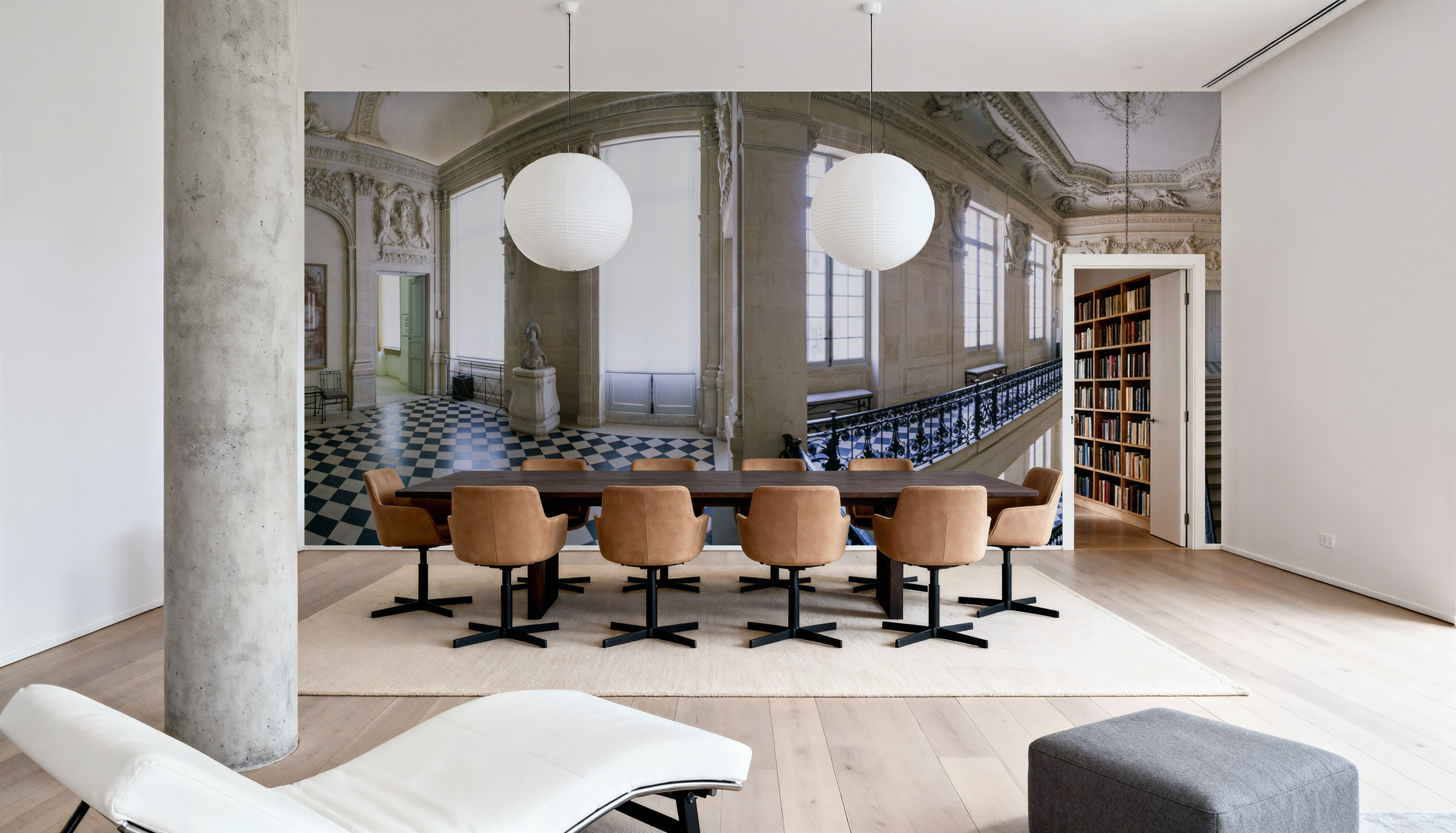 Aristocratic Hall, Papier peint