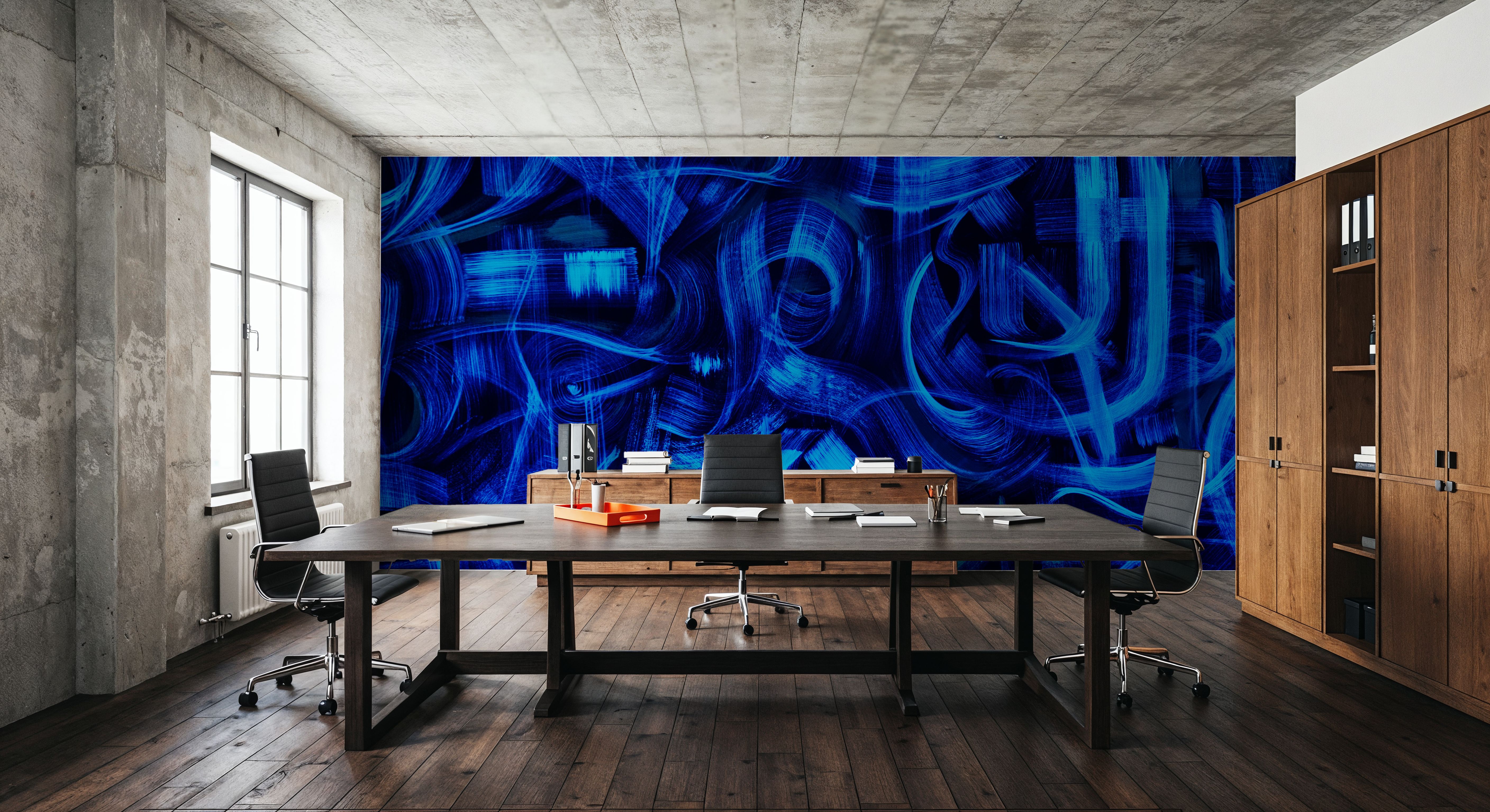 Gestures, Intense Blue, Wallpaper