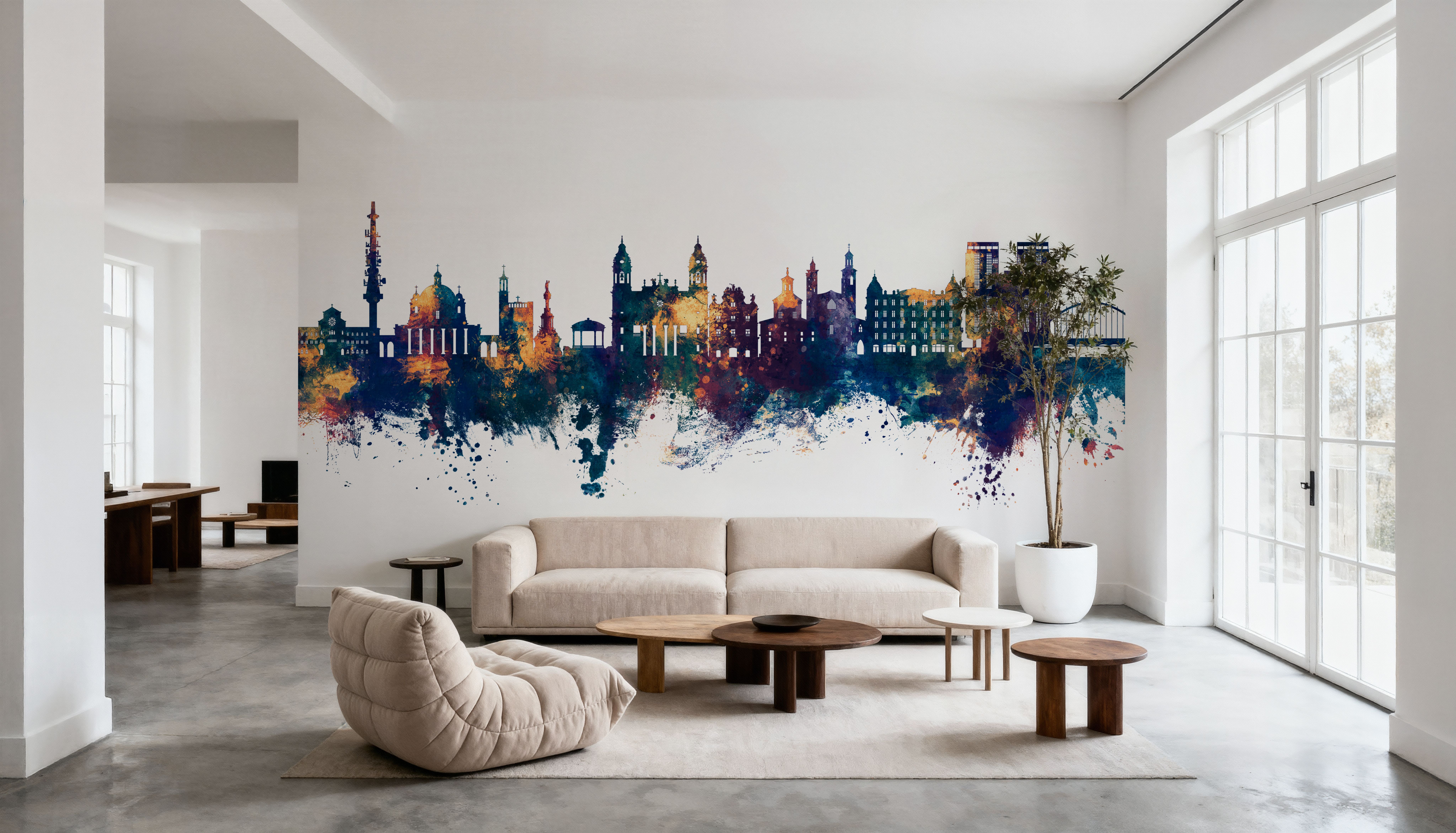 Pamplona Spain Skyline Blue & Bronze