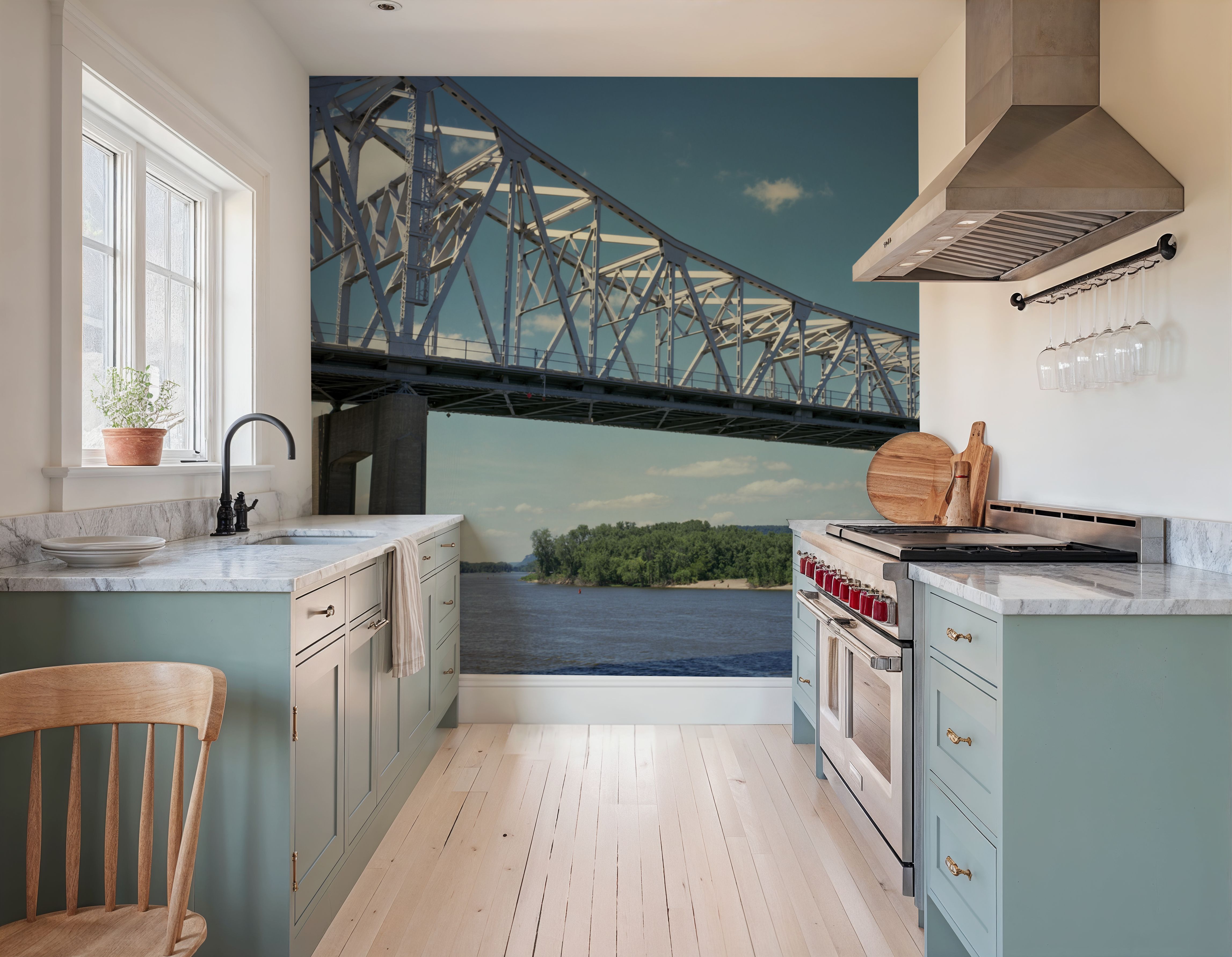 Tranquil Bridge Crossing