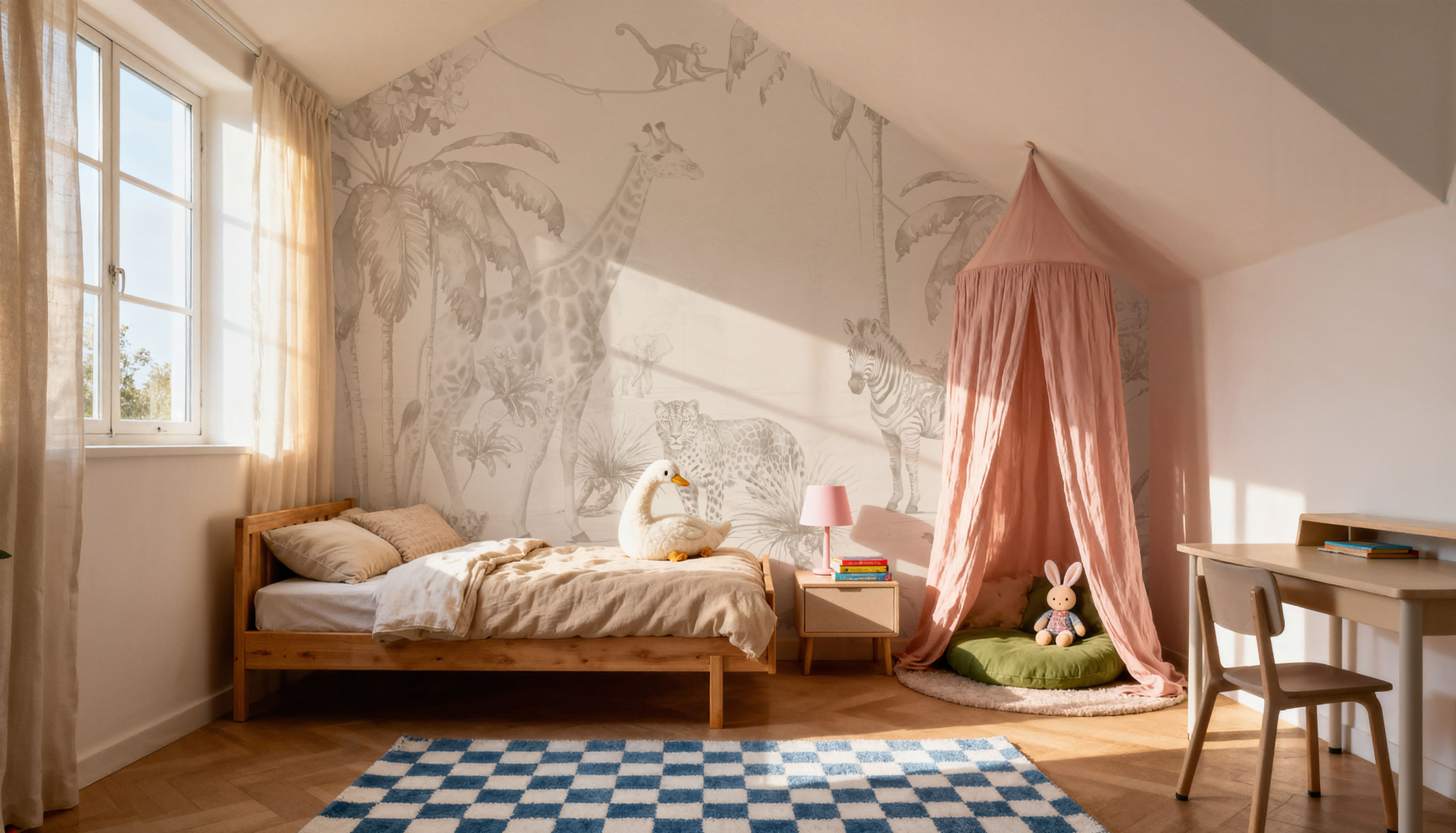 Whimsical Wildlife Gray