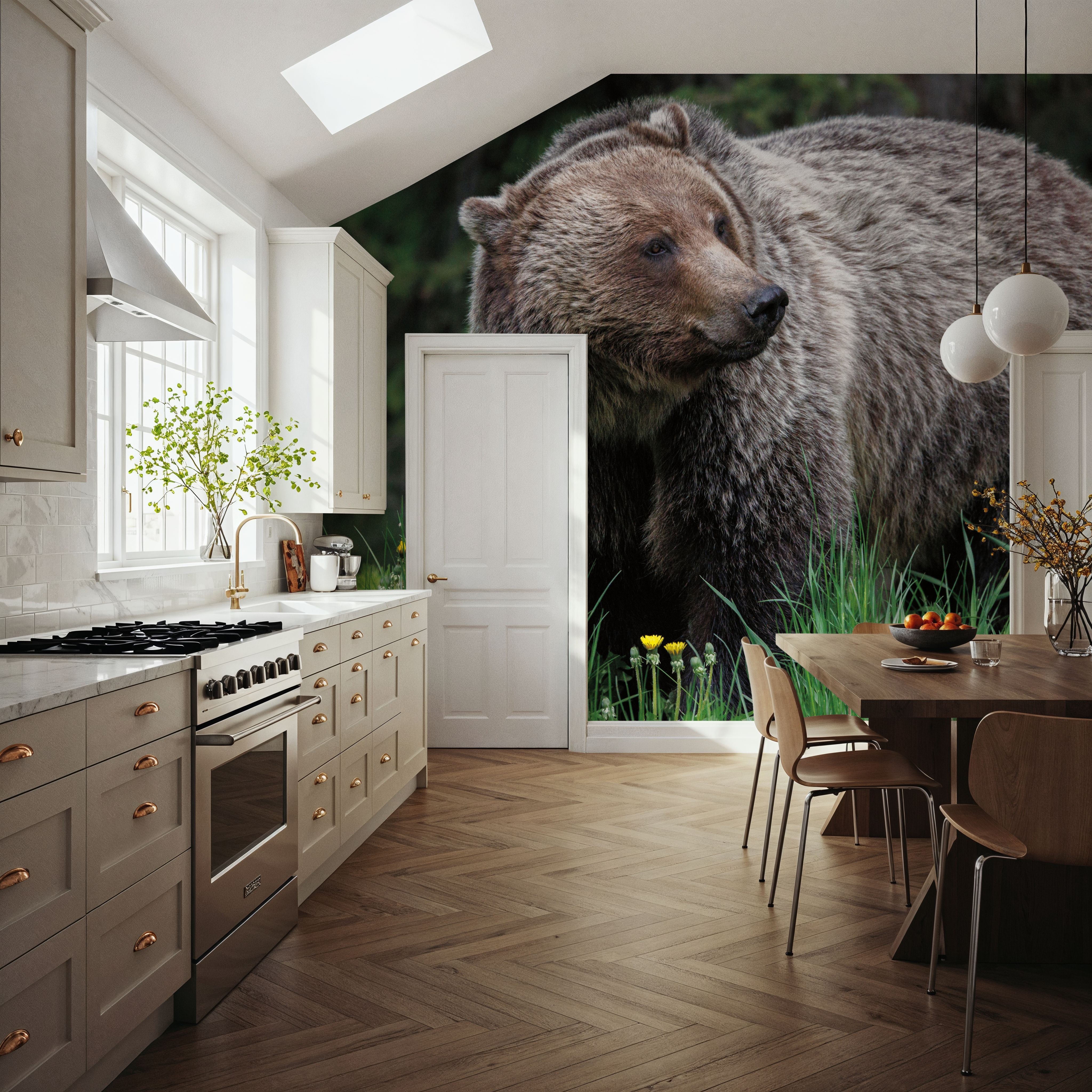British Columbia Grizzly in a Field