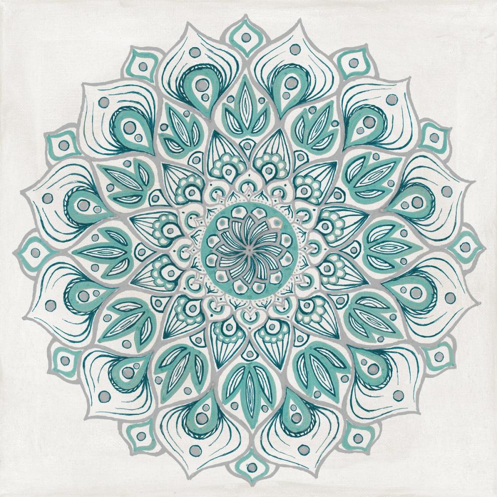 Spiral Mandala Teal