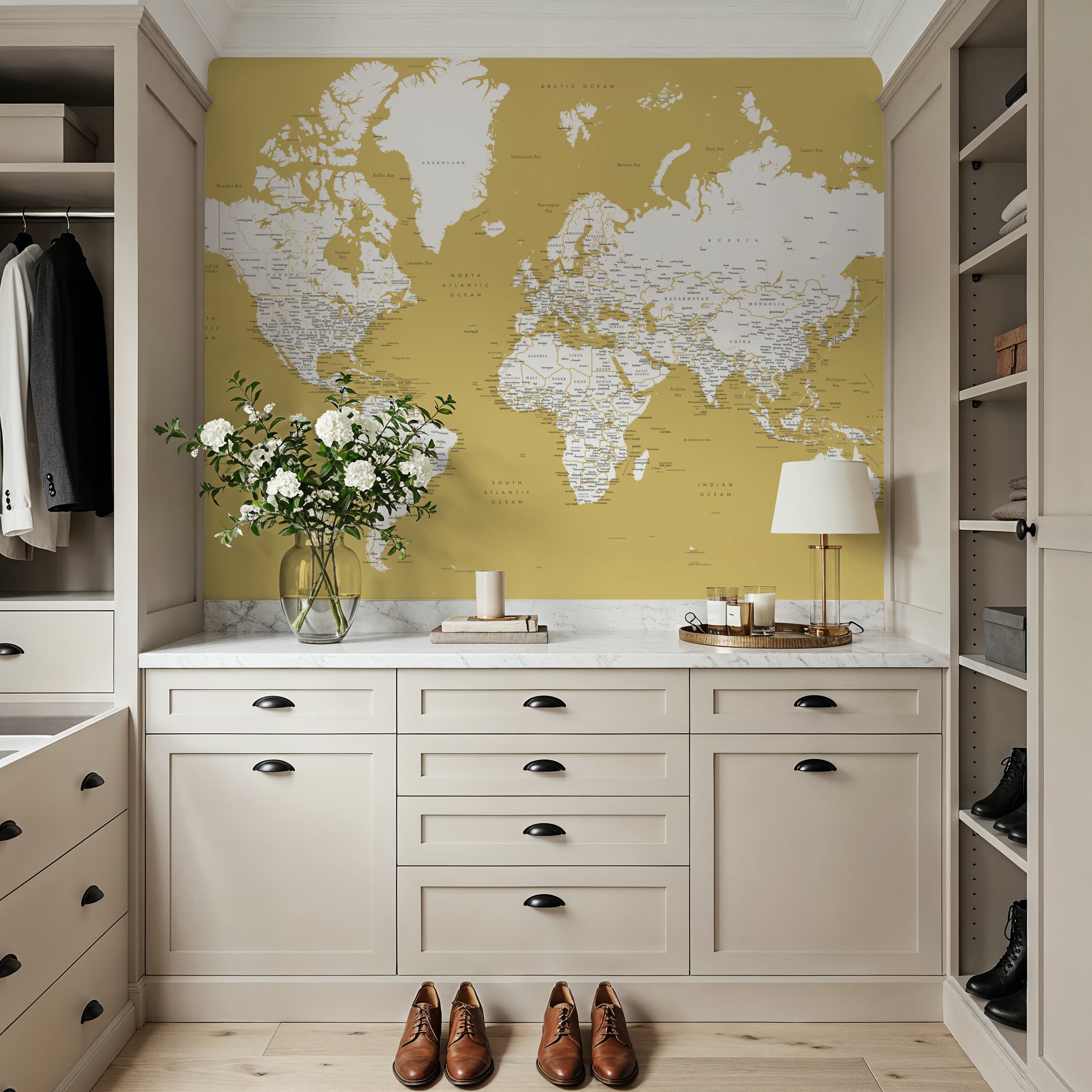 World Map Cities - Andrew