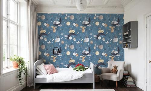 To the Moon, Denim Blue