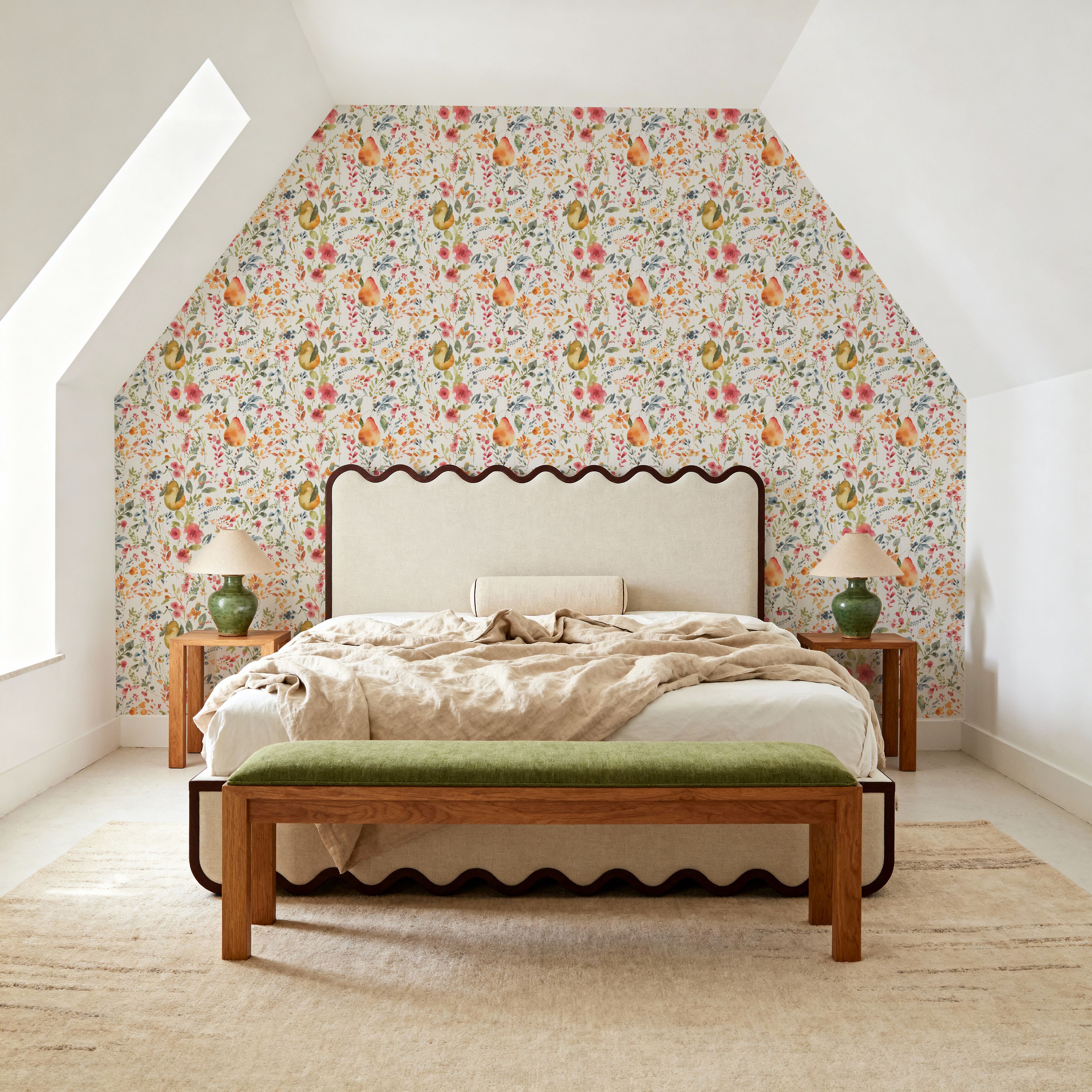 Time to Share Flowers and Pears White