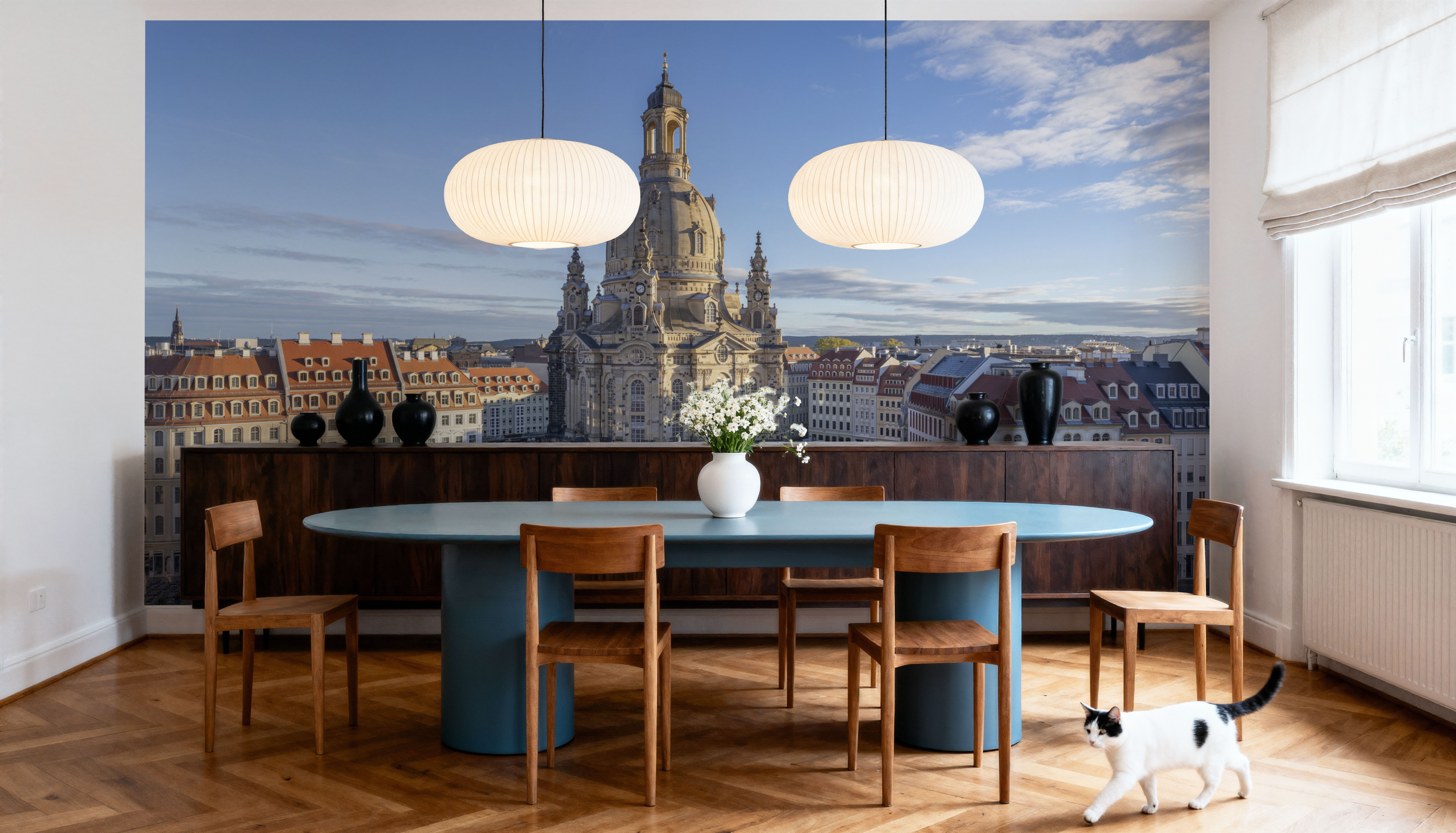 Cobbled Cathedral Plaza, Wallpaper