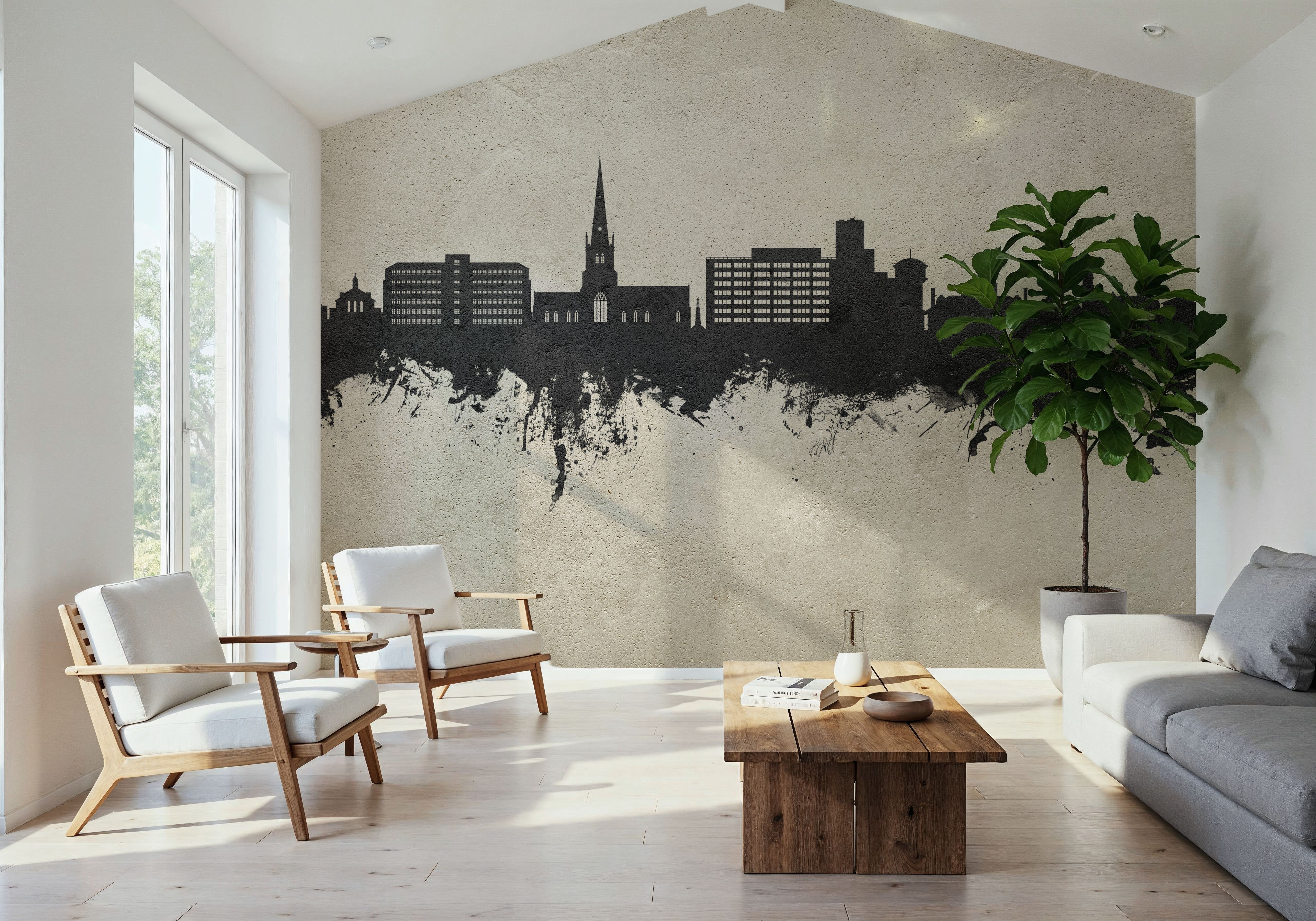 Solihull England Skyline Concrete, Carte da parati