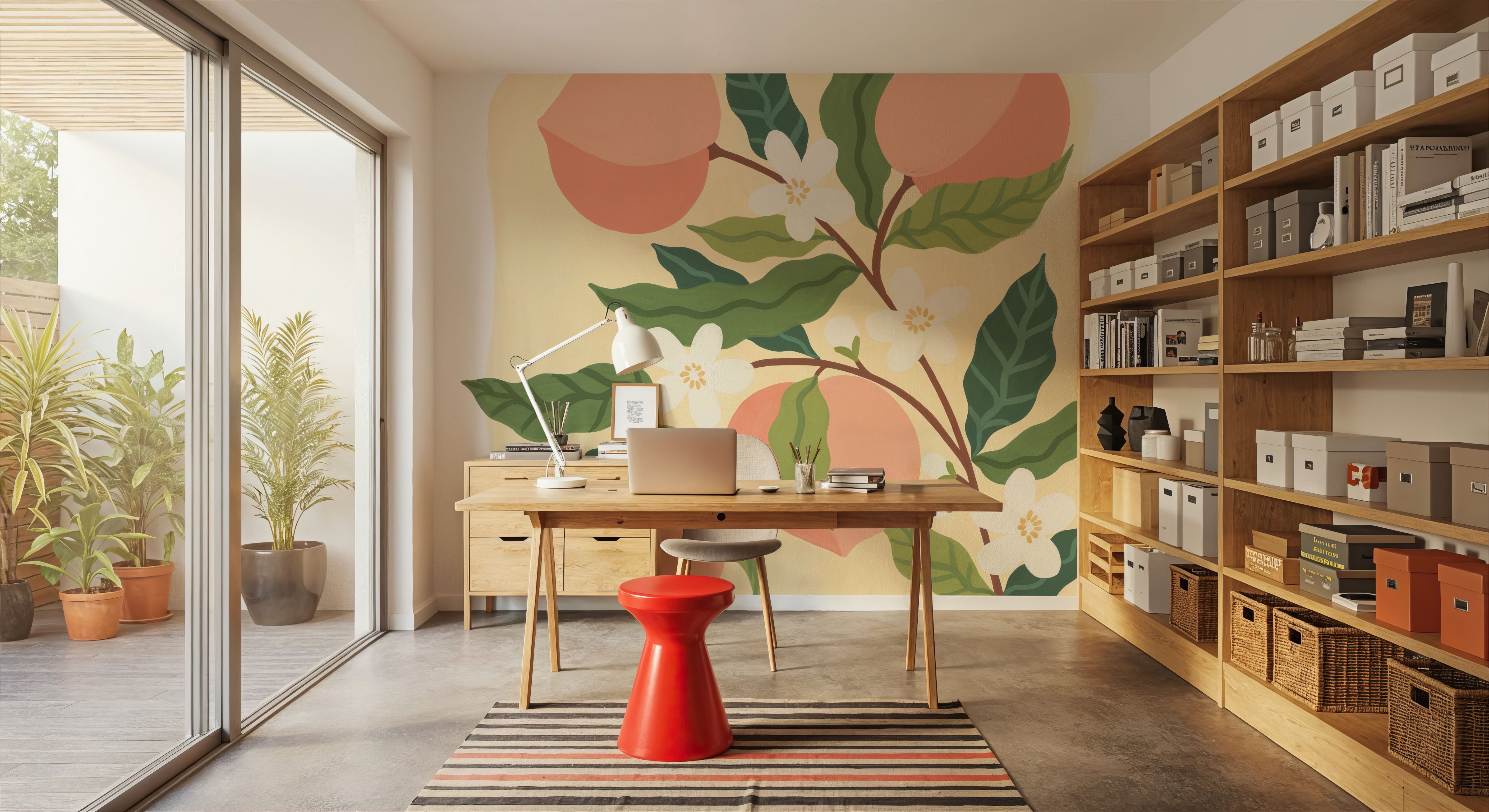 Marche aux Fruits IV, Wallpaper