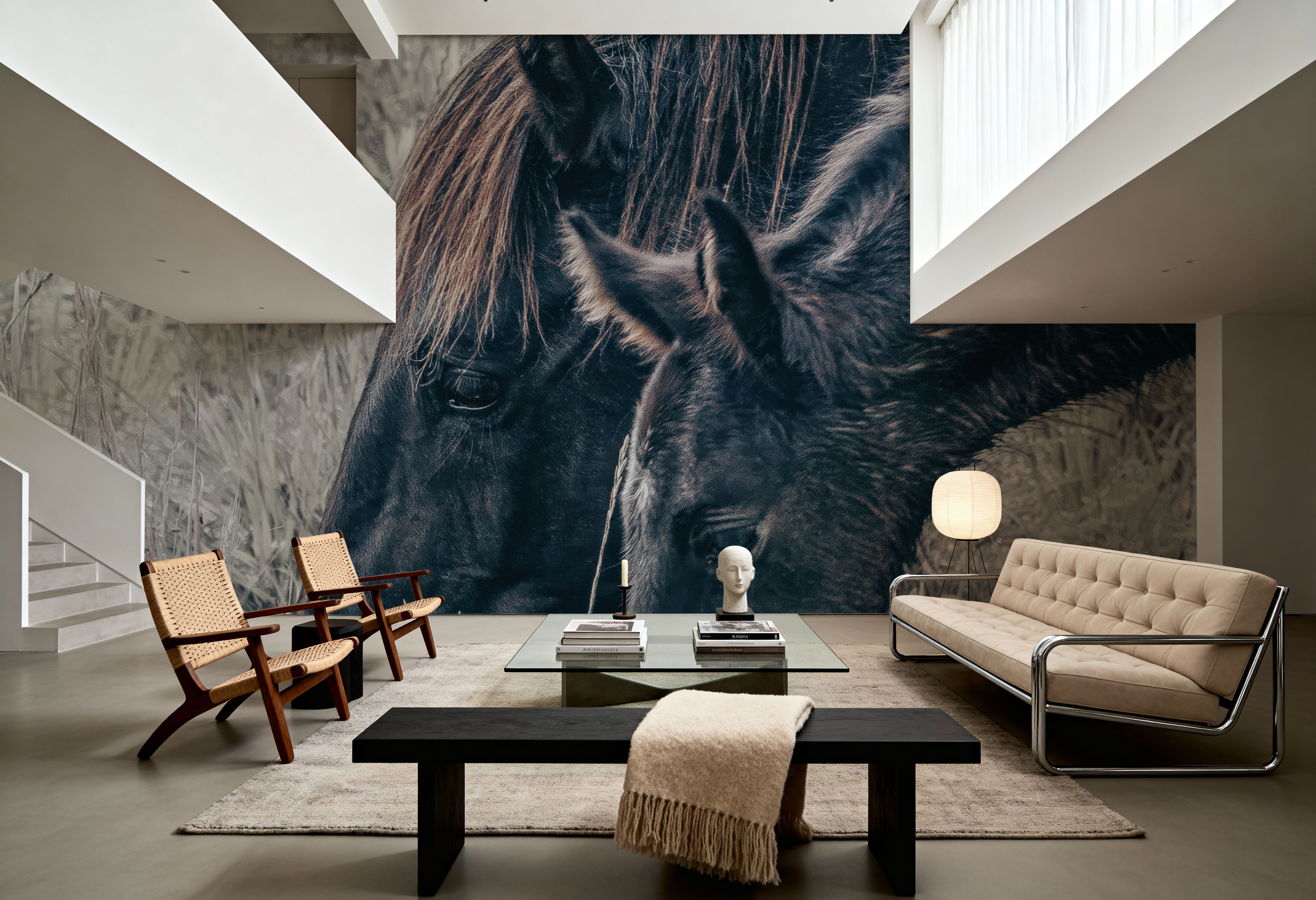 Wall Mural - New Graze II - Rural Wild mural wallpaper - Offices - Wallism US - Premium, Textured or Peel & Stick