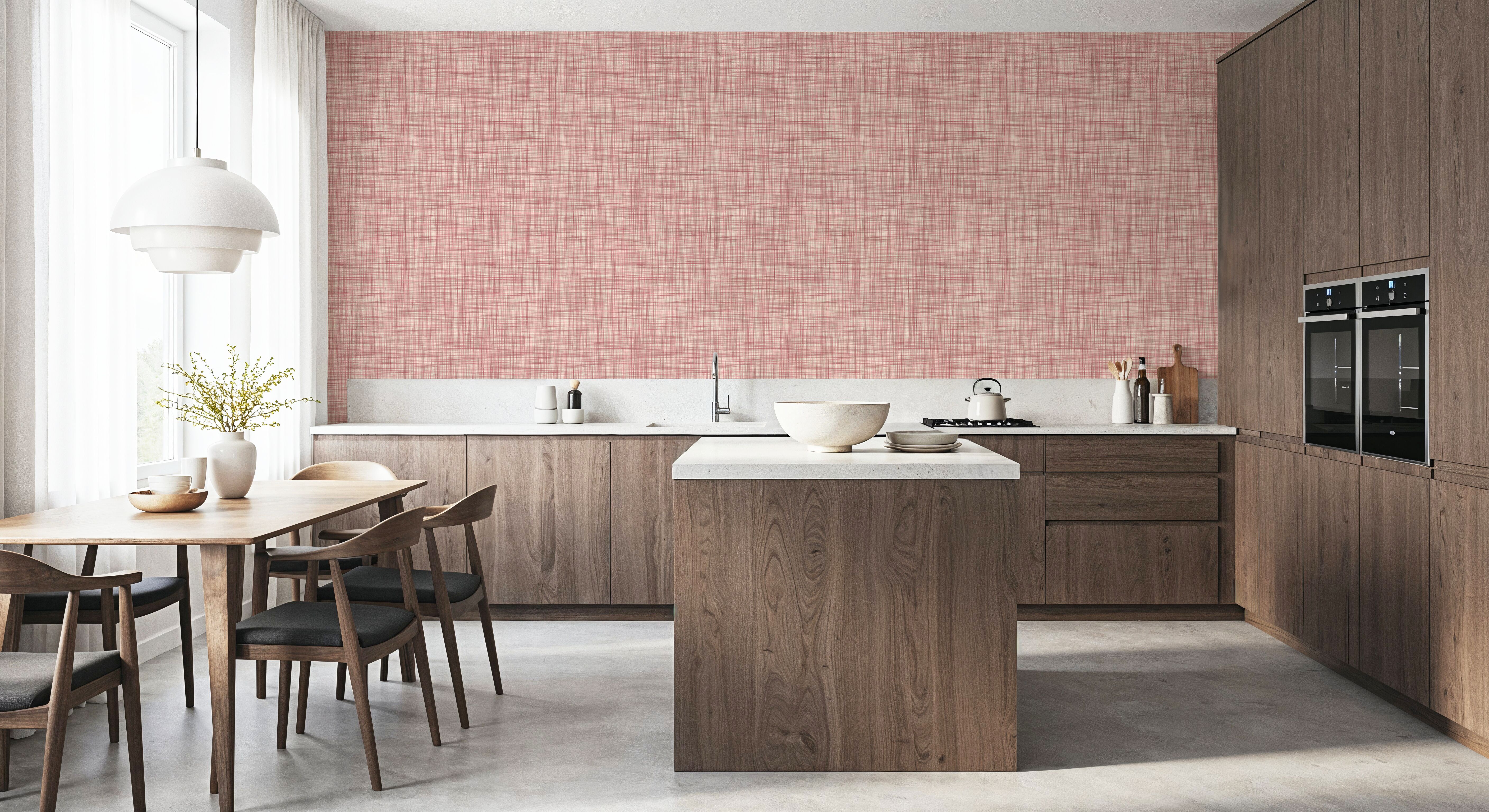 Mottled Linen Effect, Rose Pink