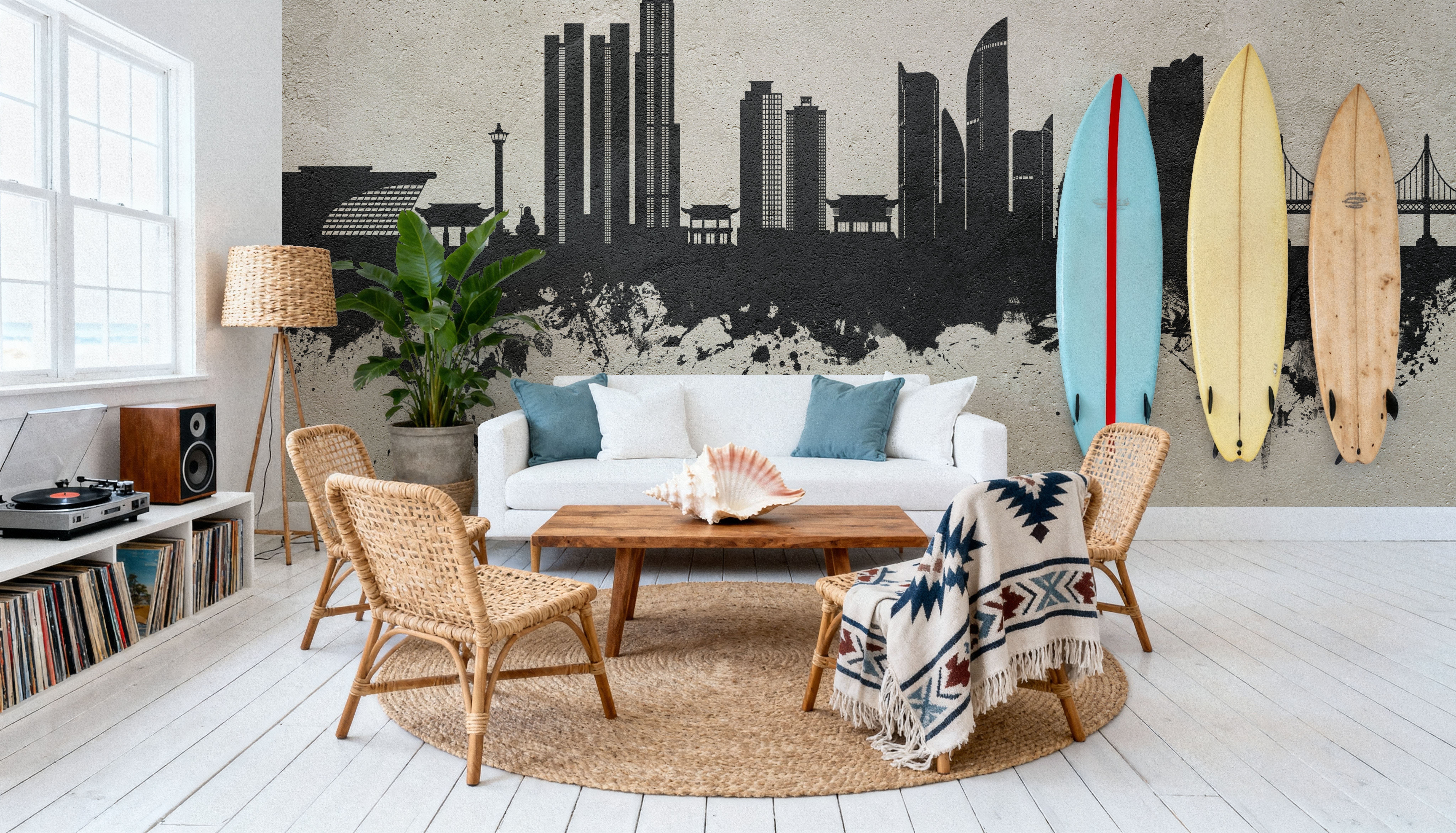 Busan South Korea Skyline Concrete