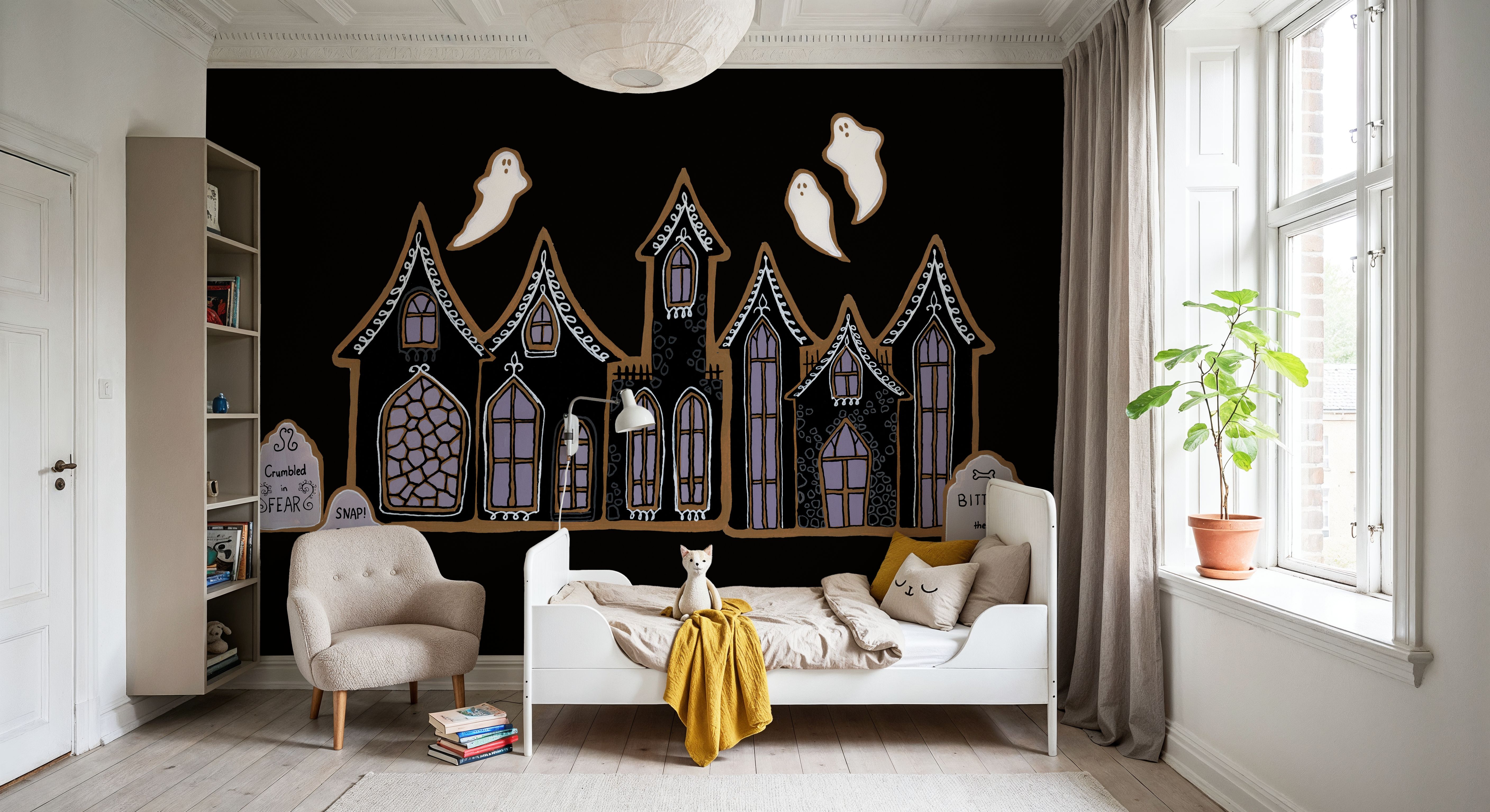 Spooky Gingerbread Manor V, Wallpaper