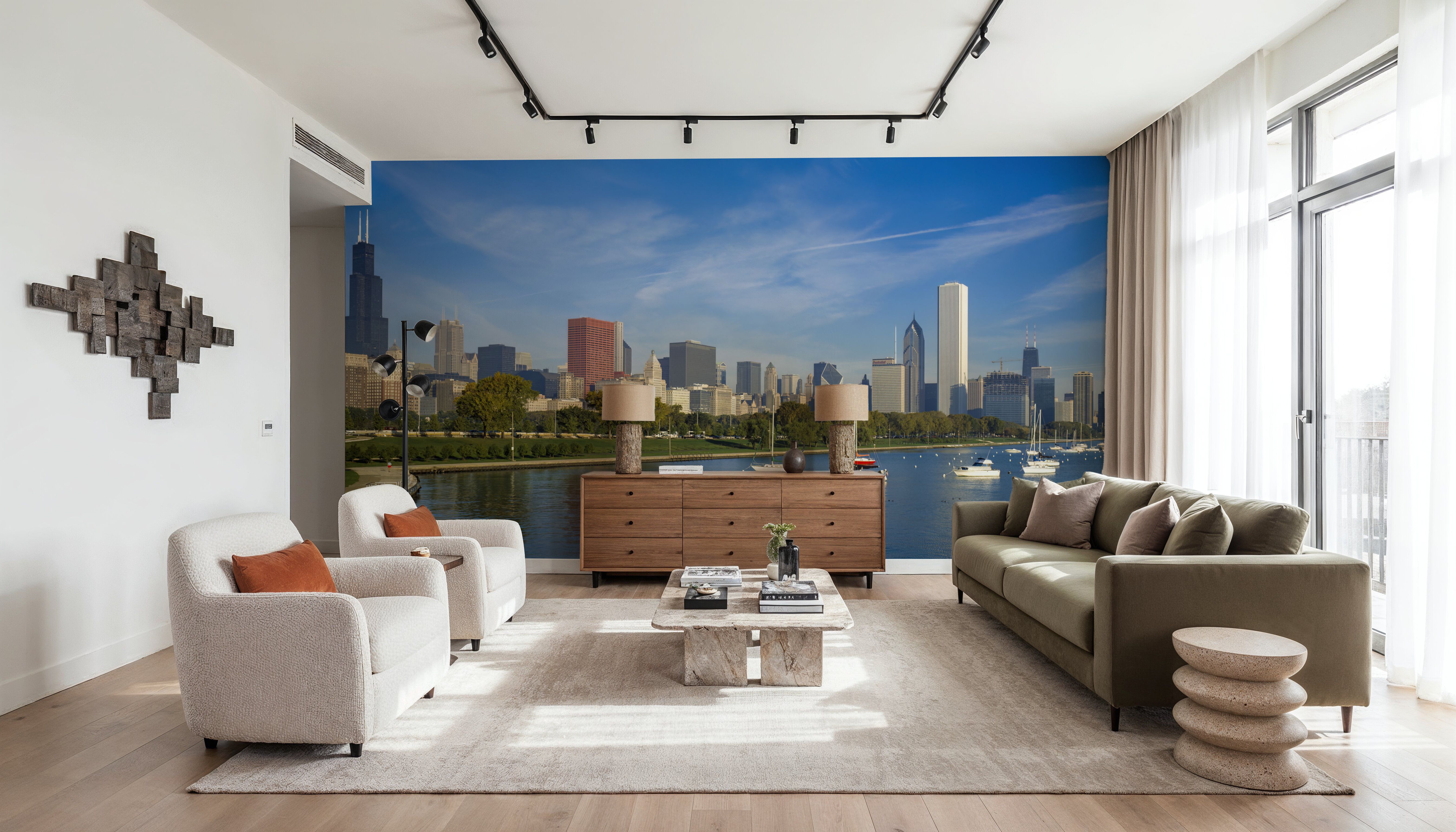 Chicago Harbor Skyline