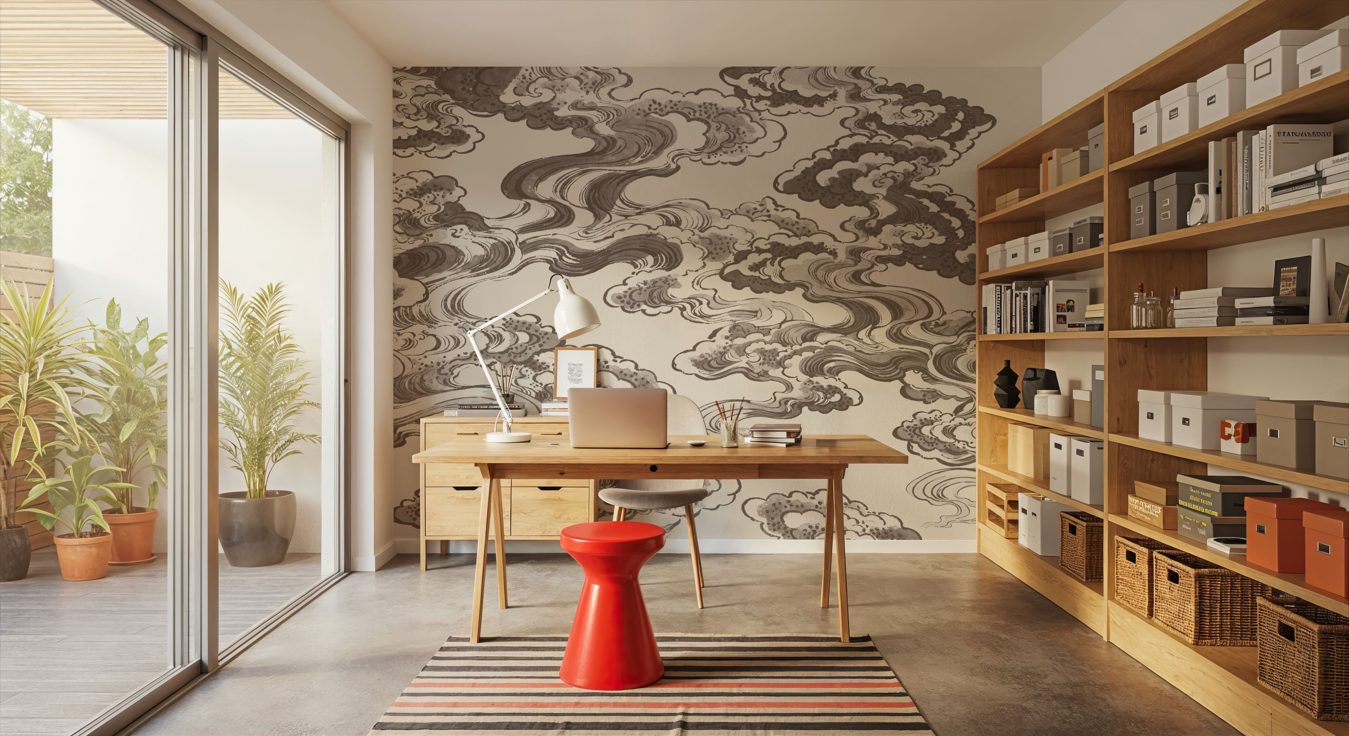 Ukiyo-e Clouds, Mauve