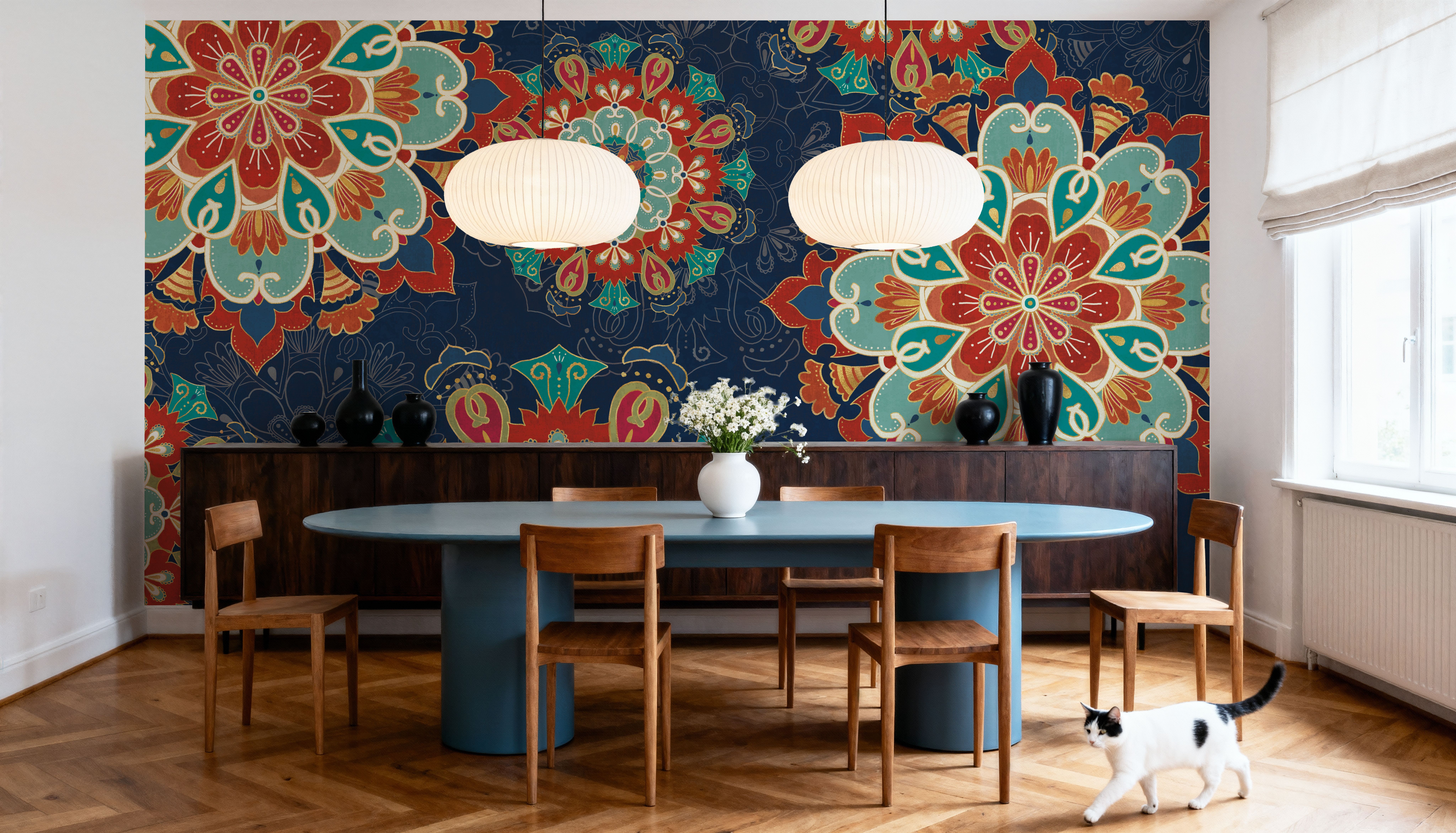 Folk Floral VIII Dark