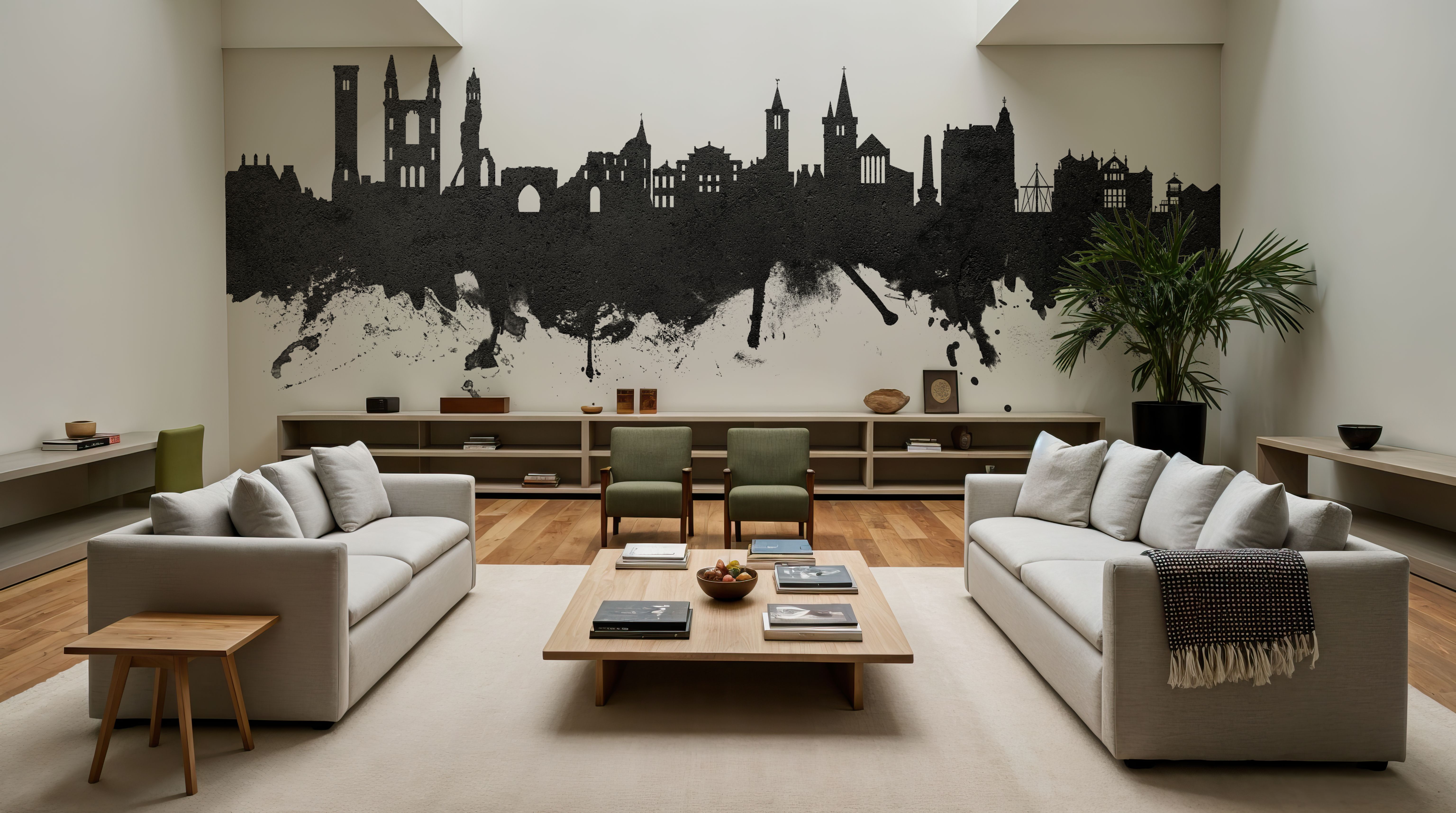 At Andrews Scotland Skyline Black & White