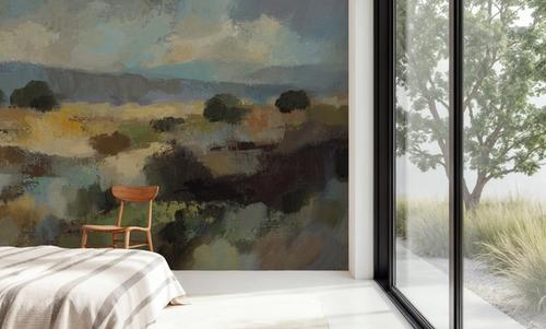 Muted Blue Landscape
