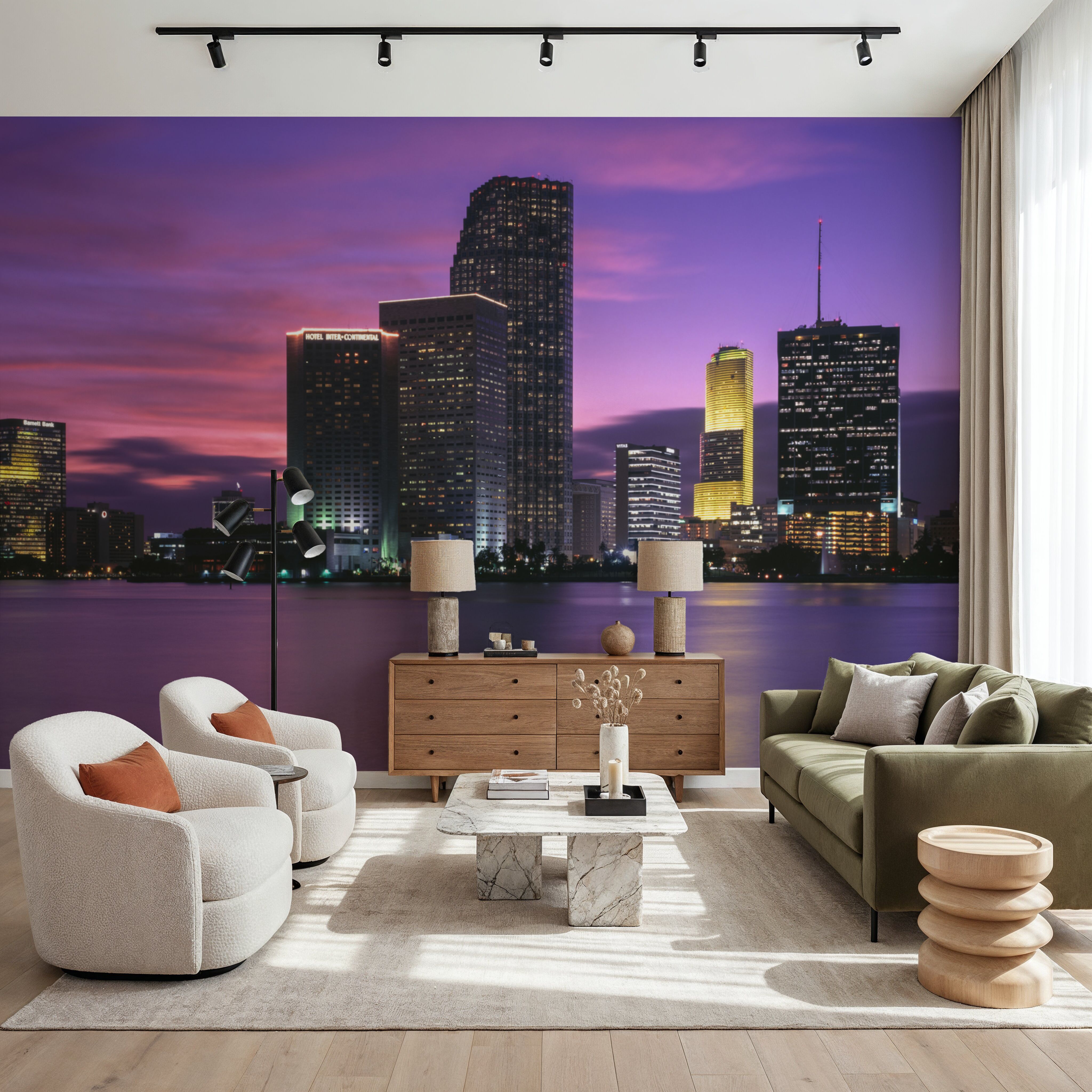 Sunset Pink Twilight Metropolis