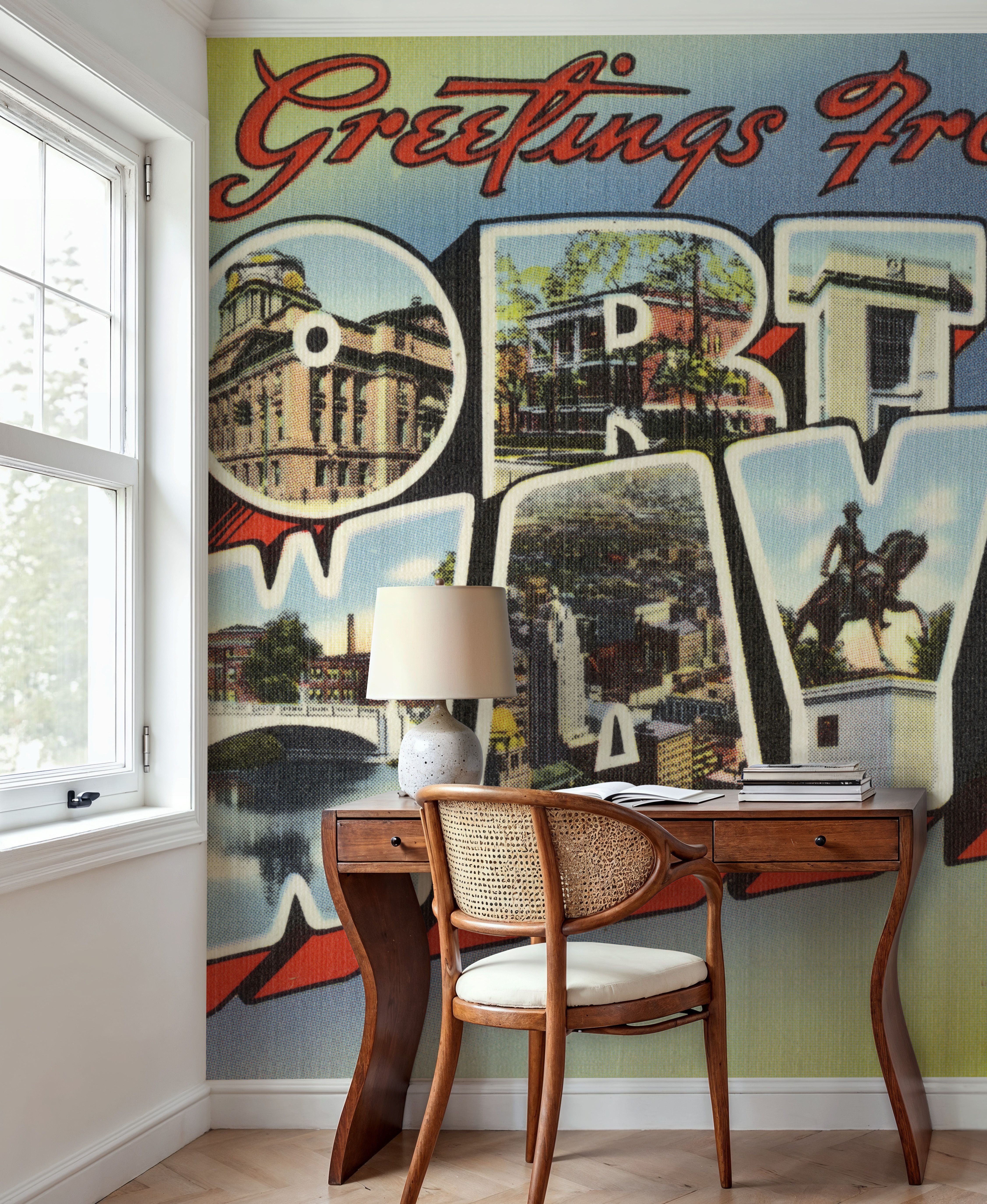 Greetings from Fort Wayne - Screenprint Postcard
