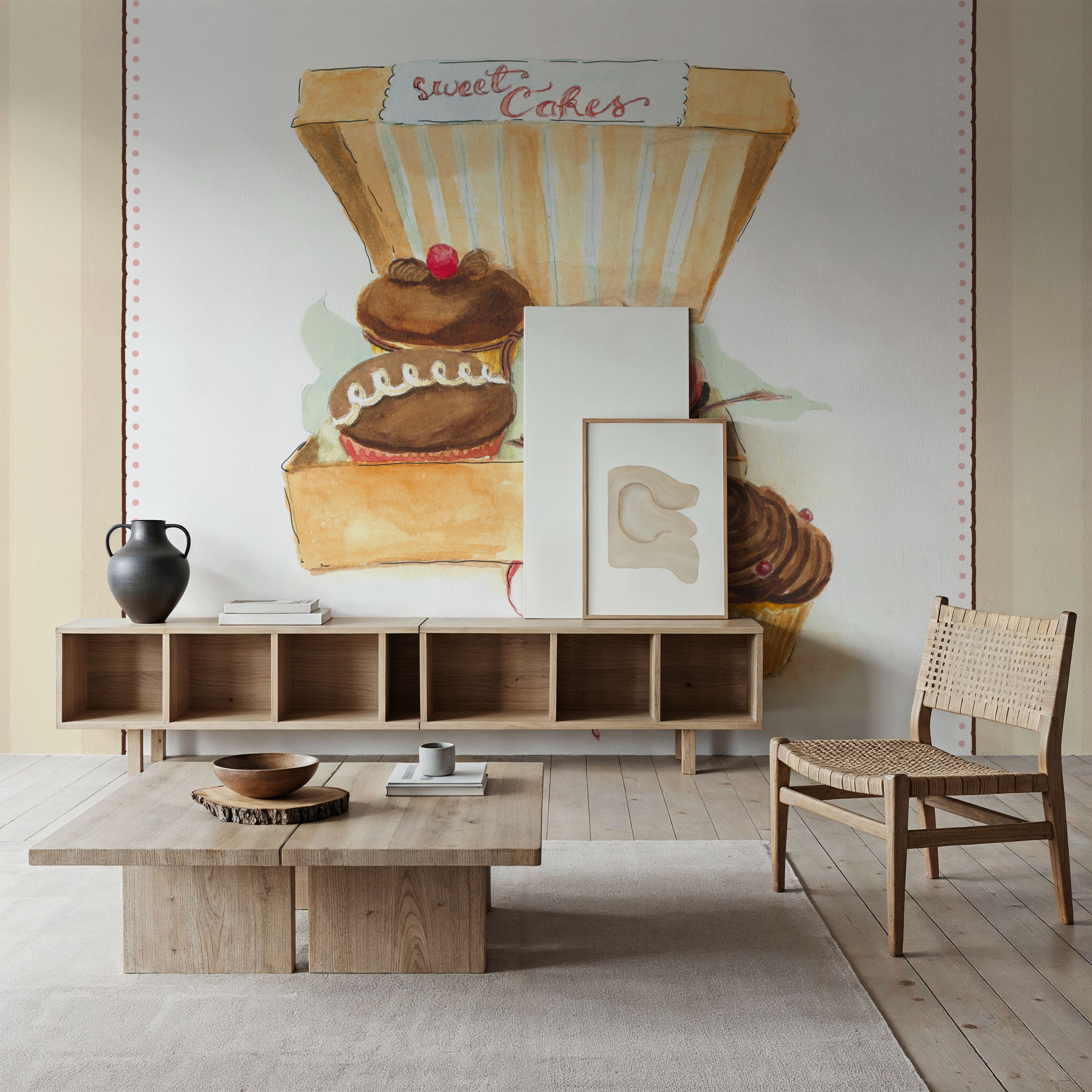 Cupcake Quartet on Stripes