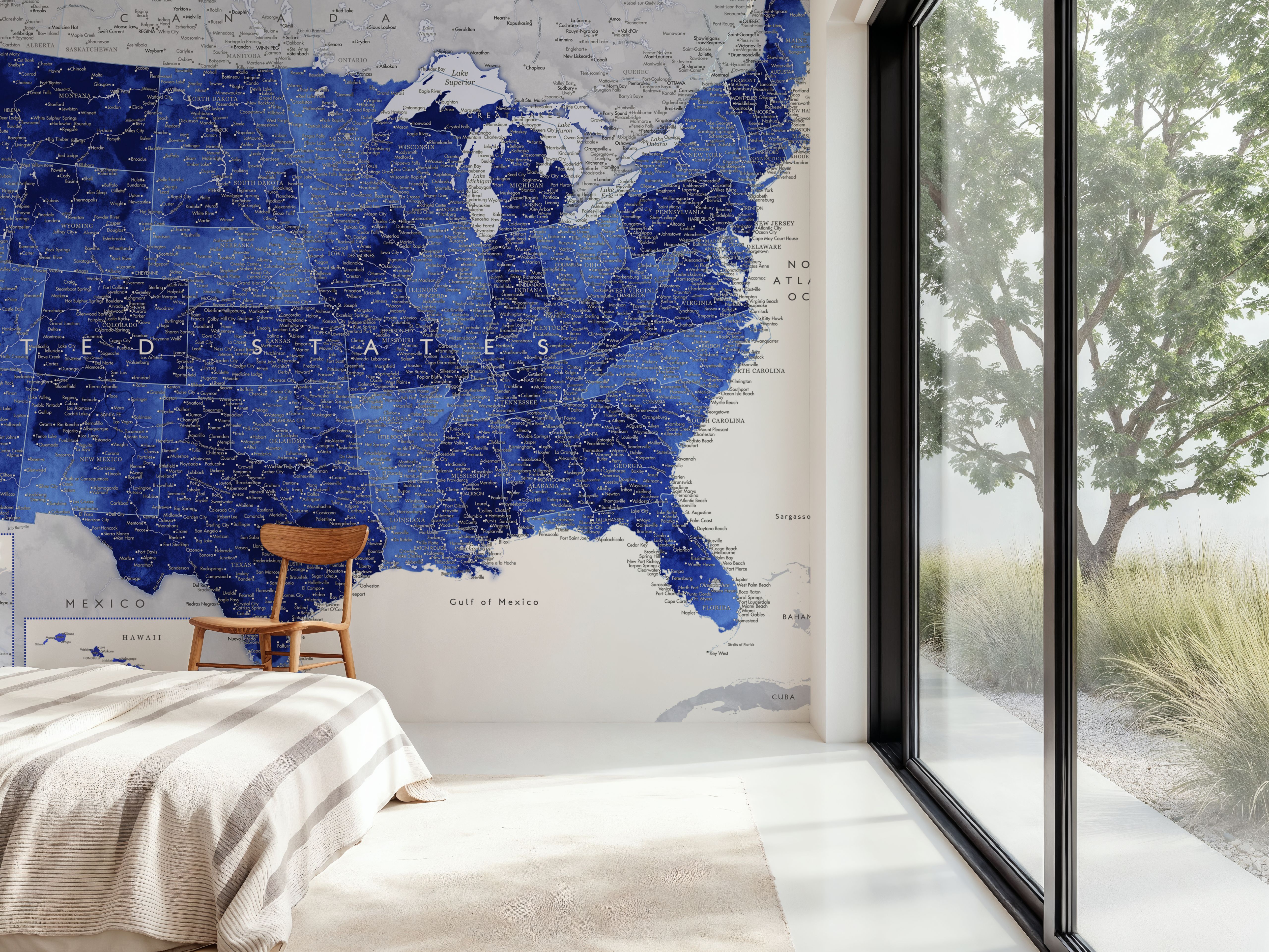 US Map Detailed - Gulzar