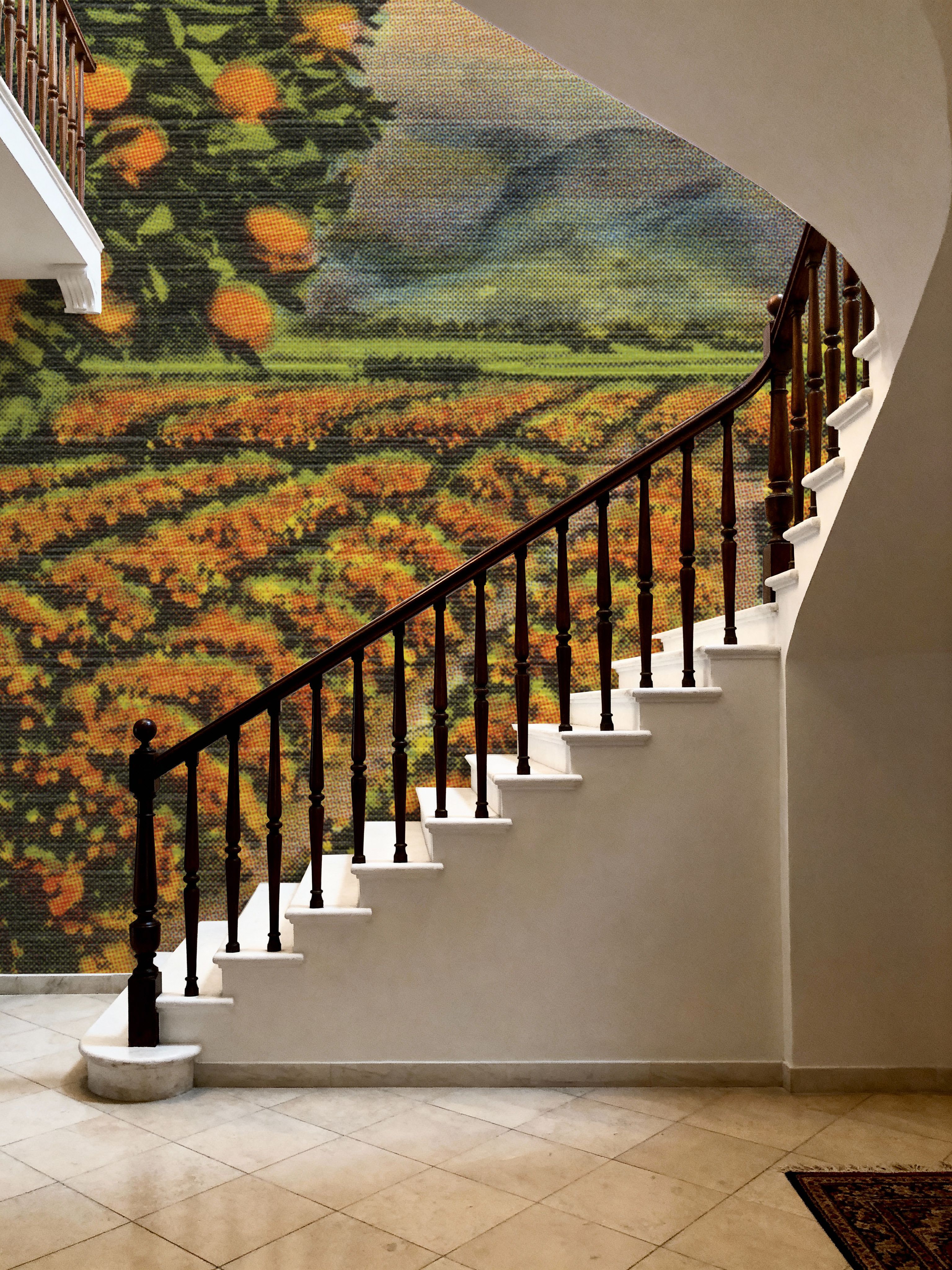 Greetings from Oranges - Screenprint Postcard